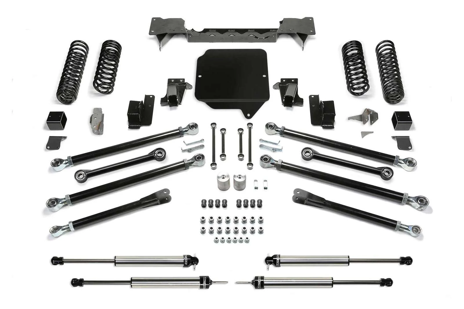 Fabtech 5" Crawler System w/Dirt Logic 2.25 Shocks Kit for 2018-2024 Jeep Wrangler JL 4WD w/5" lift