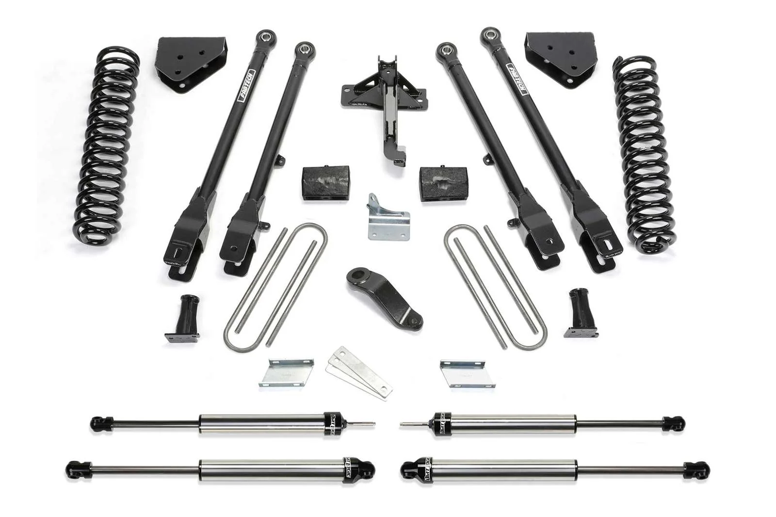 Fabtech 6" 4 Link System w/Dirt Logic Shocks Kit for 2008-2016 Ford F350 Super Duty 4WD w/6" lift 8-Lug
