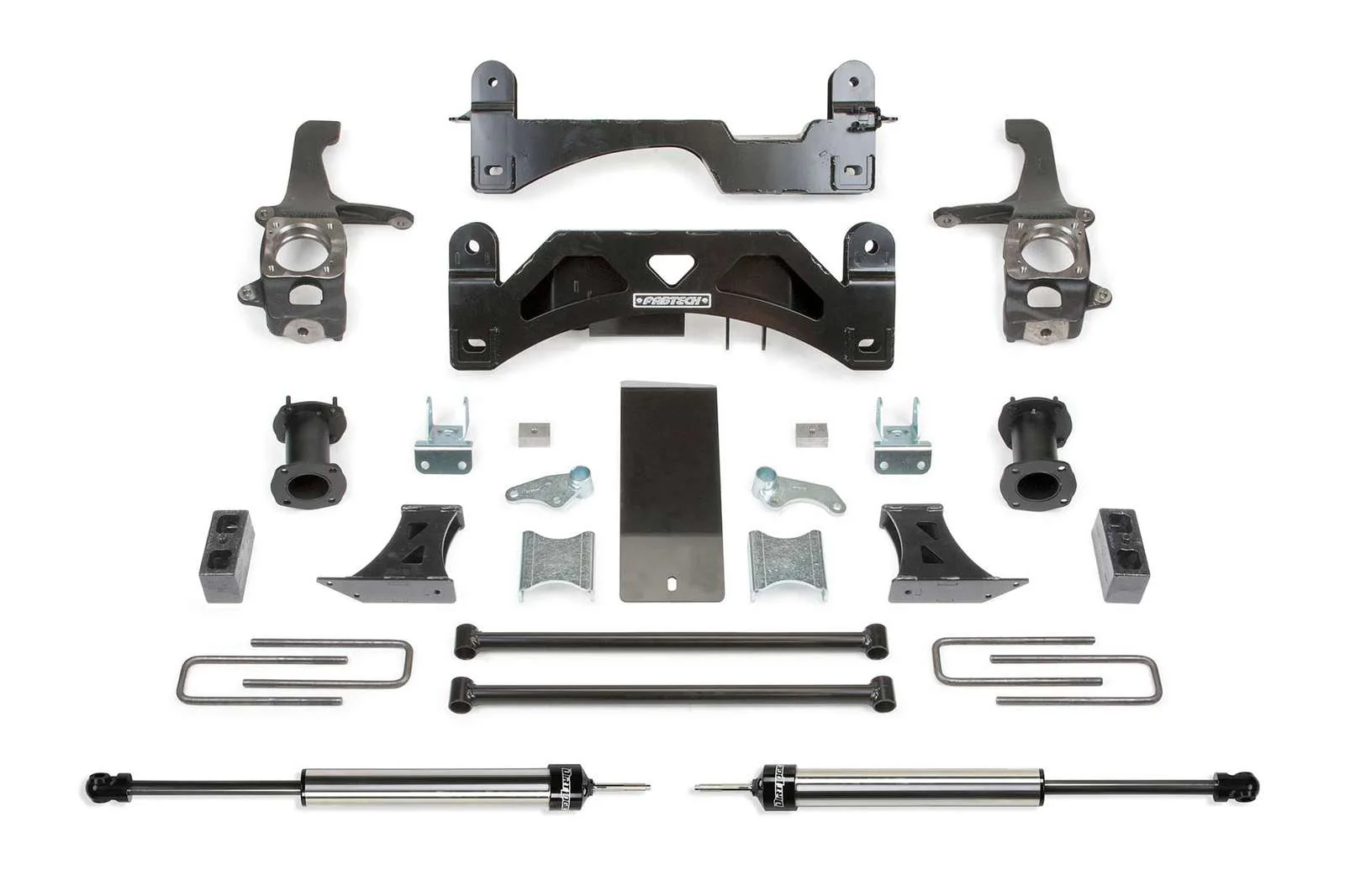 Fabtech 6" Basic System w/Coilover Spacers & Rear 2.25 Shocks Kit for 2007-2021 Toyota Tundra 4WD RWD w/6" lift