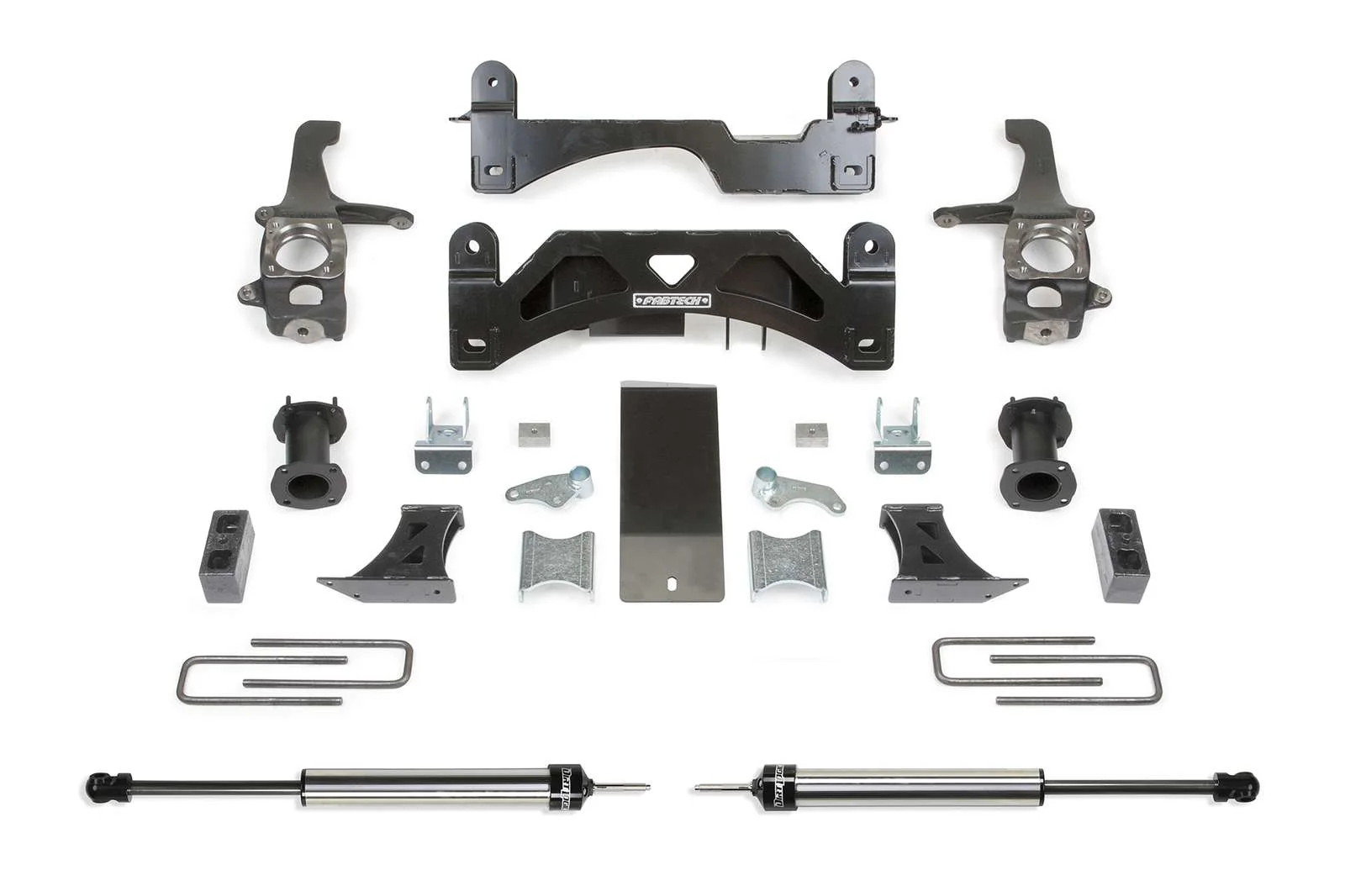 Fabtech 6" Basic System w/Coilover Spacers & Rear 2.25 Shocks Kit for 2007-2021 Toyota Tundra 4WD RWD w/6" lift