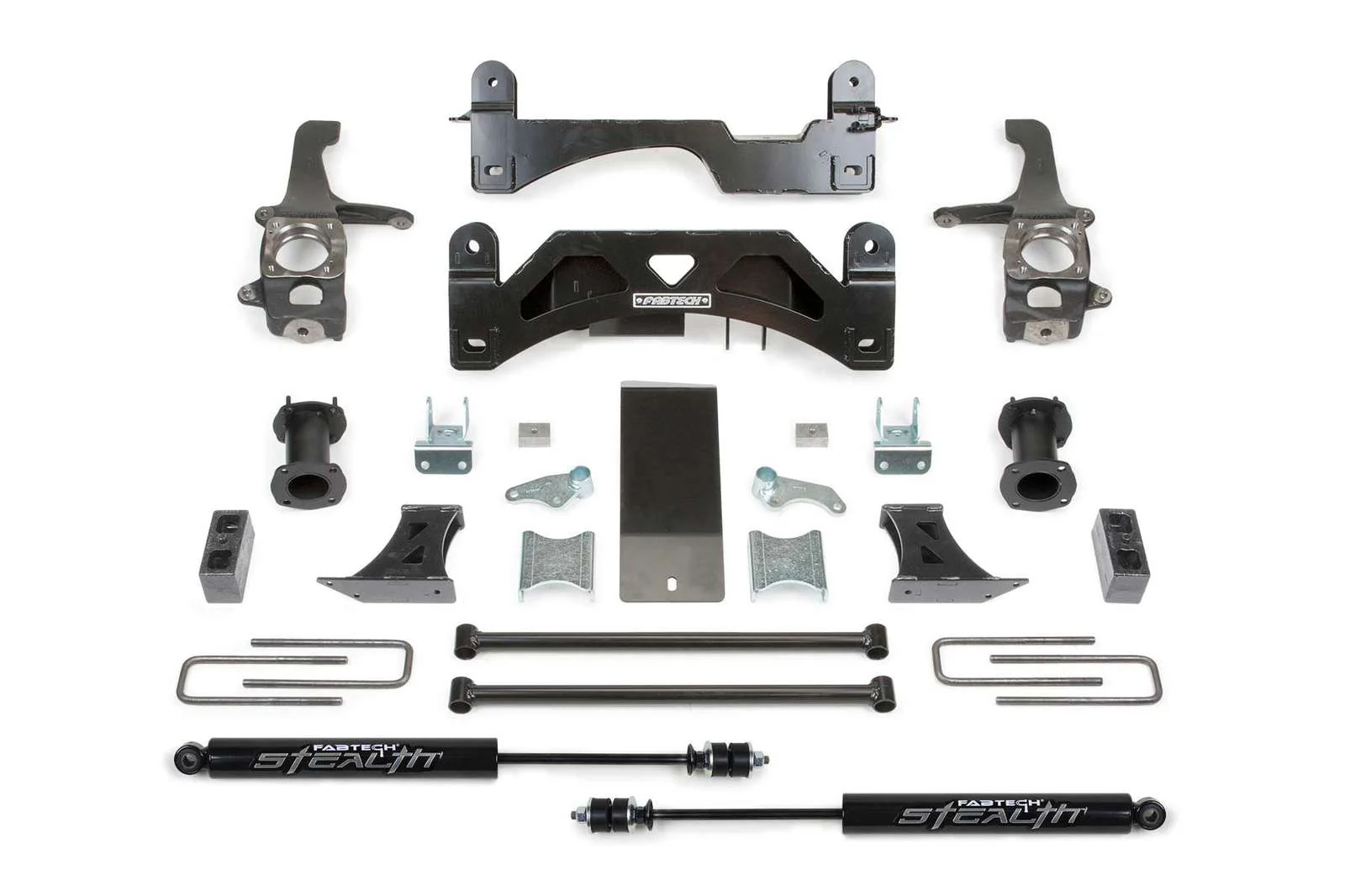 Fabtech 6" Basic System w/Coilover Spacers & Rear Stealth Shocks Kit for 2007-2021 Toyota Tundra 4WD RWD w/6" lift