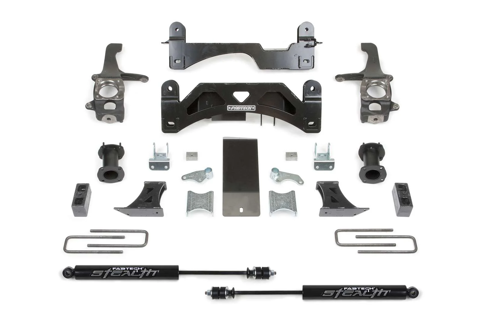 Fabtech 6" Basic System w/Coilover Spacers & Rear Stealth Shocks Kit for 2007-2021 Toyota Tundra 4WD RWD w/6" lift