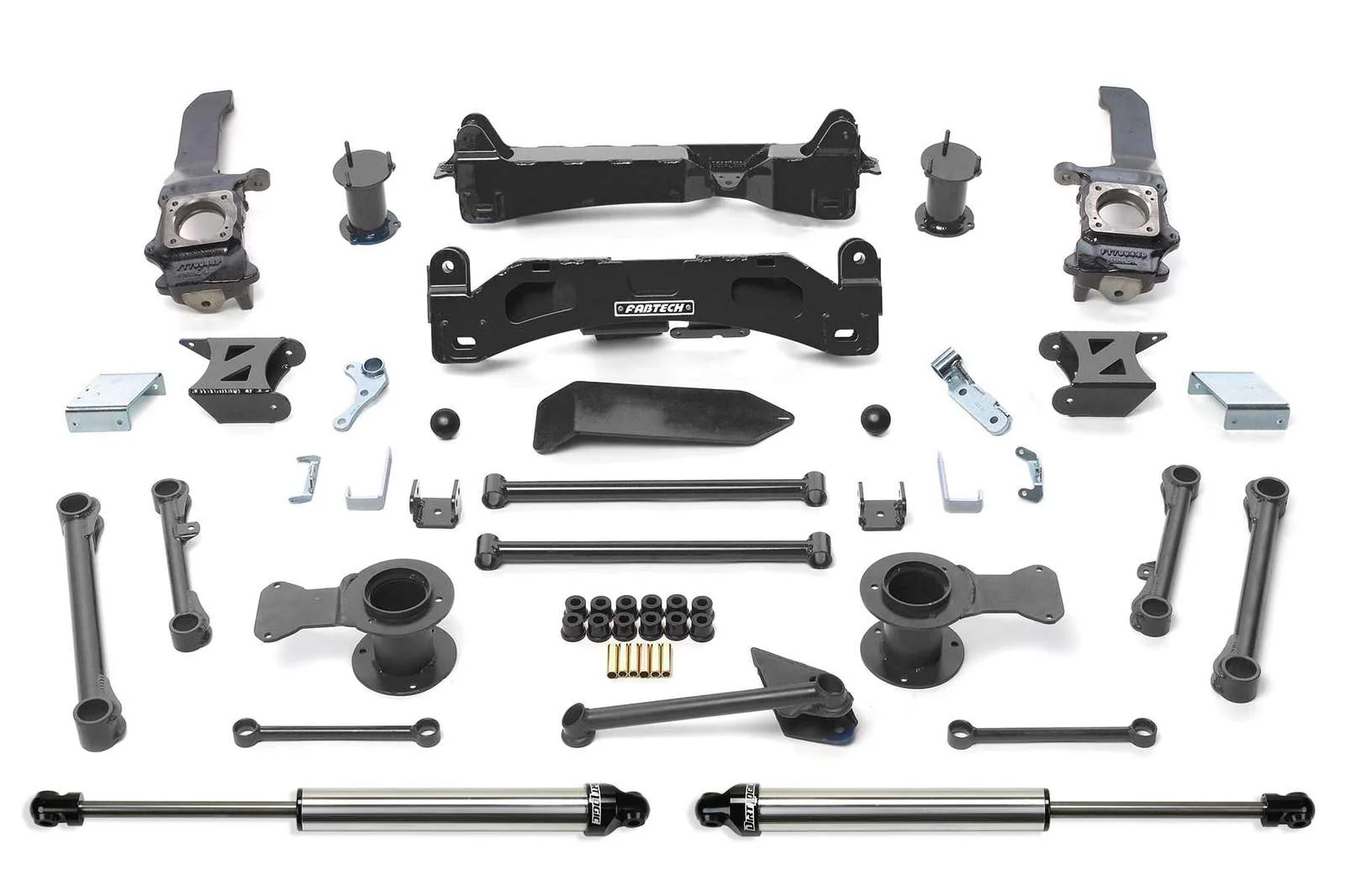 Fabtech 6" Basic System w/Dirt Logic Shocks Kit for 2007-2009 Toyota FJ Cruiser 4WD w/6" lift