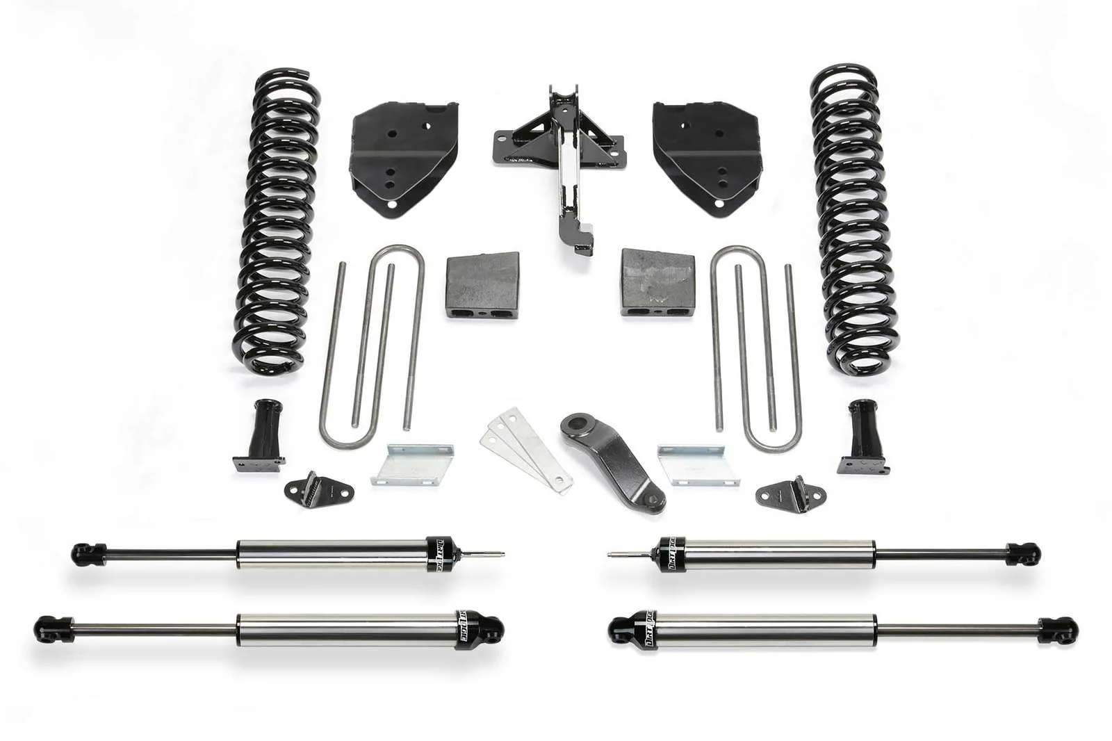 Fabtech 6" Basic System w/Dirt Logic Shocks Kit for 2017-2024 Ford F350 Super Duty 4WD w/6" lift