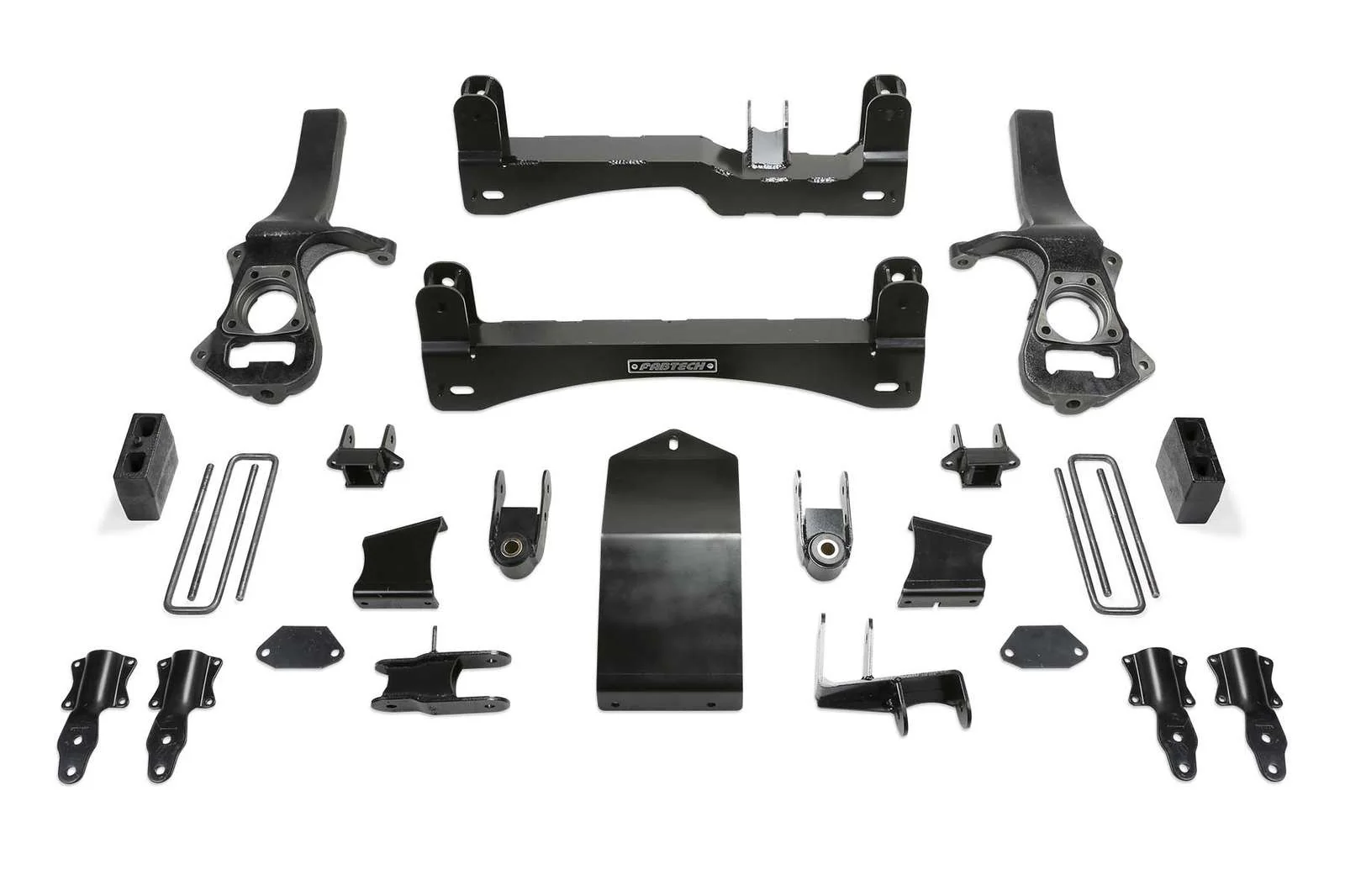 Fabtech 6" Basic System w/Factory Adaptive Ride Control Kit for 2019-2024 GMC Sierra 1500 4WD w/6" lift