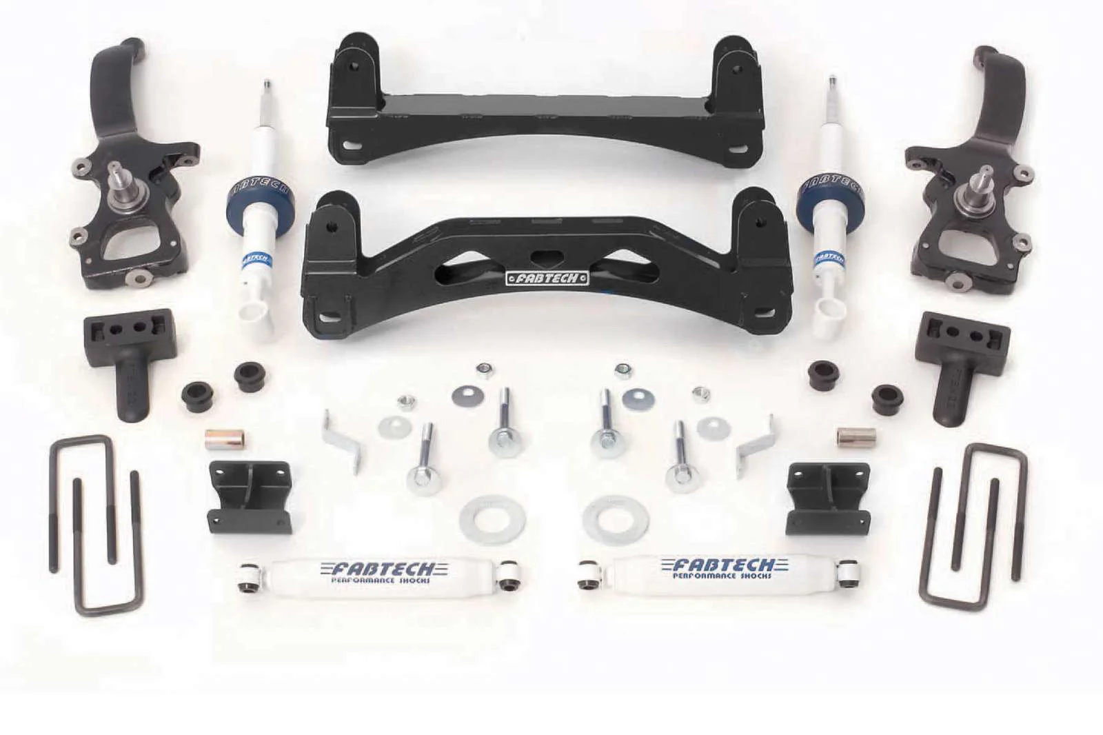Fabtech 6" Basic System w/Performance Shocks Kit for 2004-2008 Ford F150 RWD w/6" lift