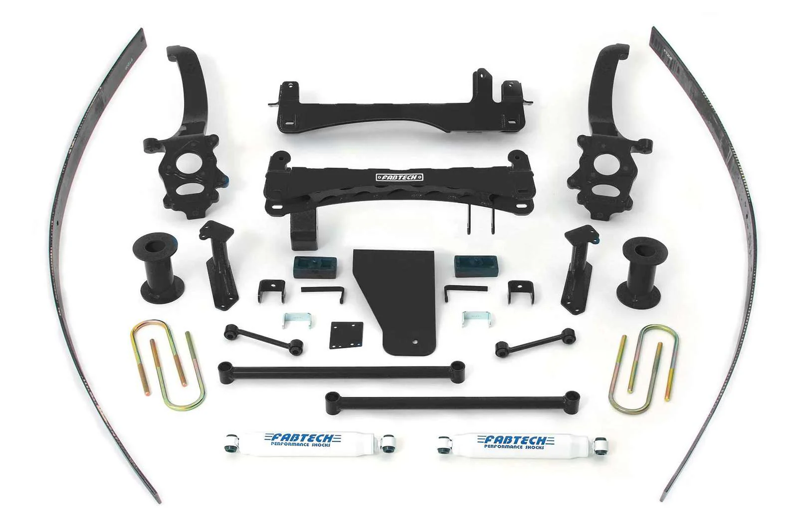 Fabtech 6" Basic System w/Performance Shocks Kit for 2004-2015 Nissan Titan 4WD RWD w/6" lift