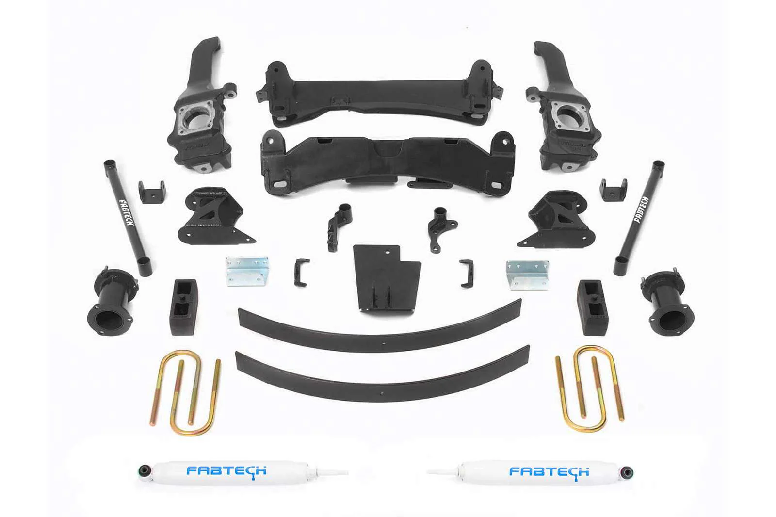 Fabtech 6" Basic System w/Performance Shocks Kit for 2005-2015 Toyota Tacoma 4WD RWD w/6" lift 6-Lug