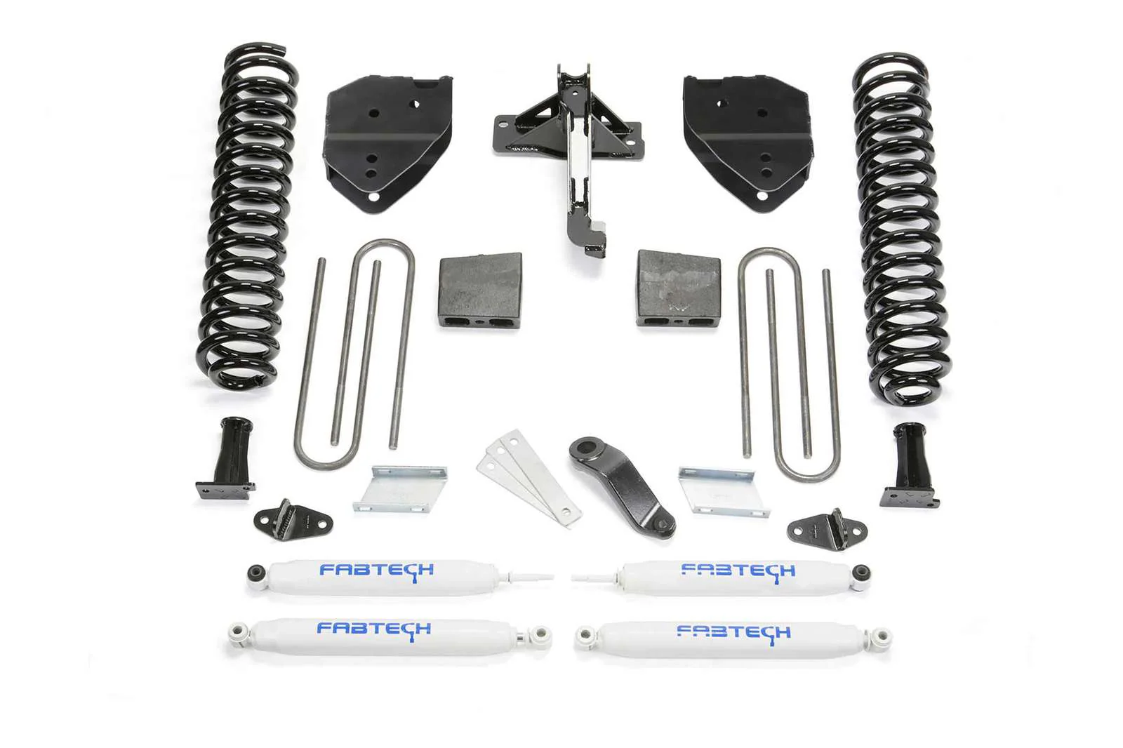 Fabtech 6" Basic System w/Performance Shocks Kit for 2017-2024 Ford F350 Super Duty 4WD w/6" lift