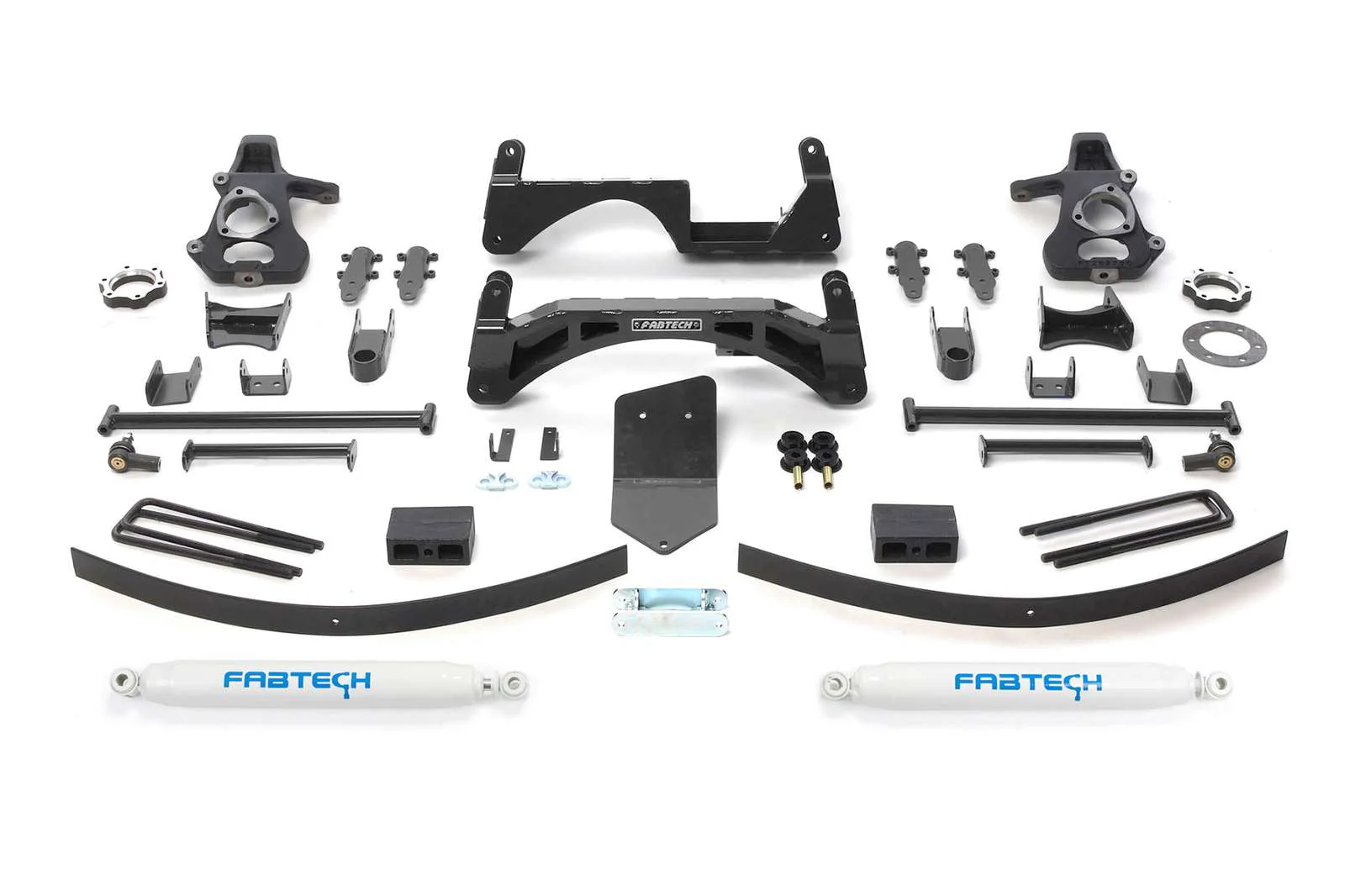 Fabtech 6" Basic System w/Rear Performance Shocks Kit for 2007-2013 GMC Sierra 1500 4WD w/6" lift