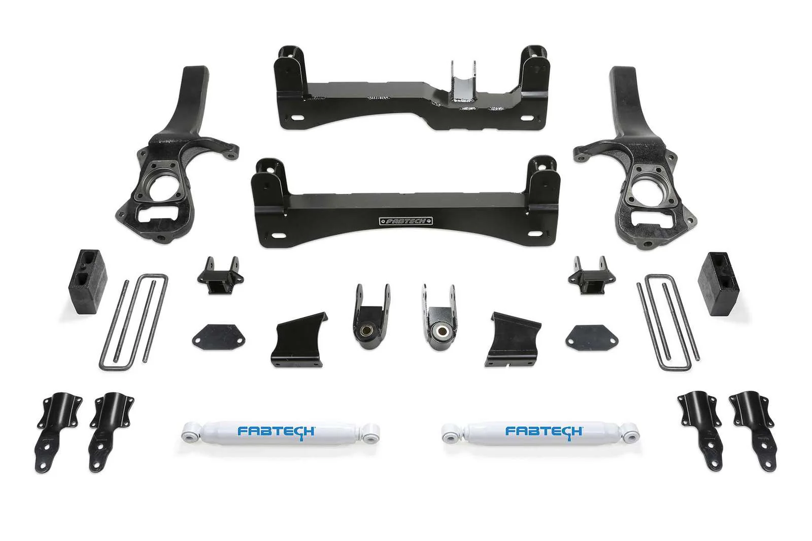 Fabtech 6" Basic System w/Rear Performance Shocks Kit for 2019-2024 Chevrolet Silverado 1500 RWD w/6" lift