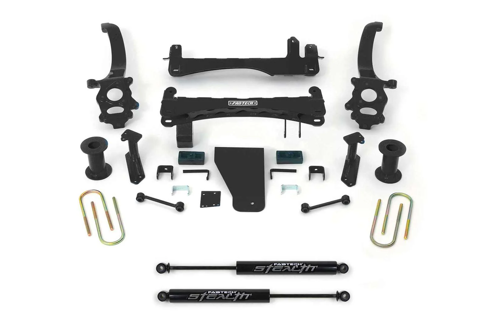 Fabtech 6" Basic System w/Rear Stealth Shocks Kit for 2017-2024 Nissan Titan 4WD w/6" lift