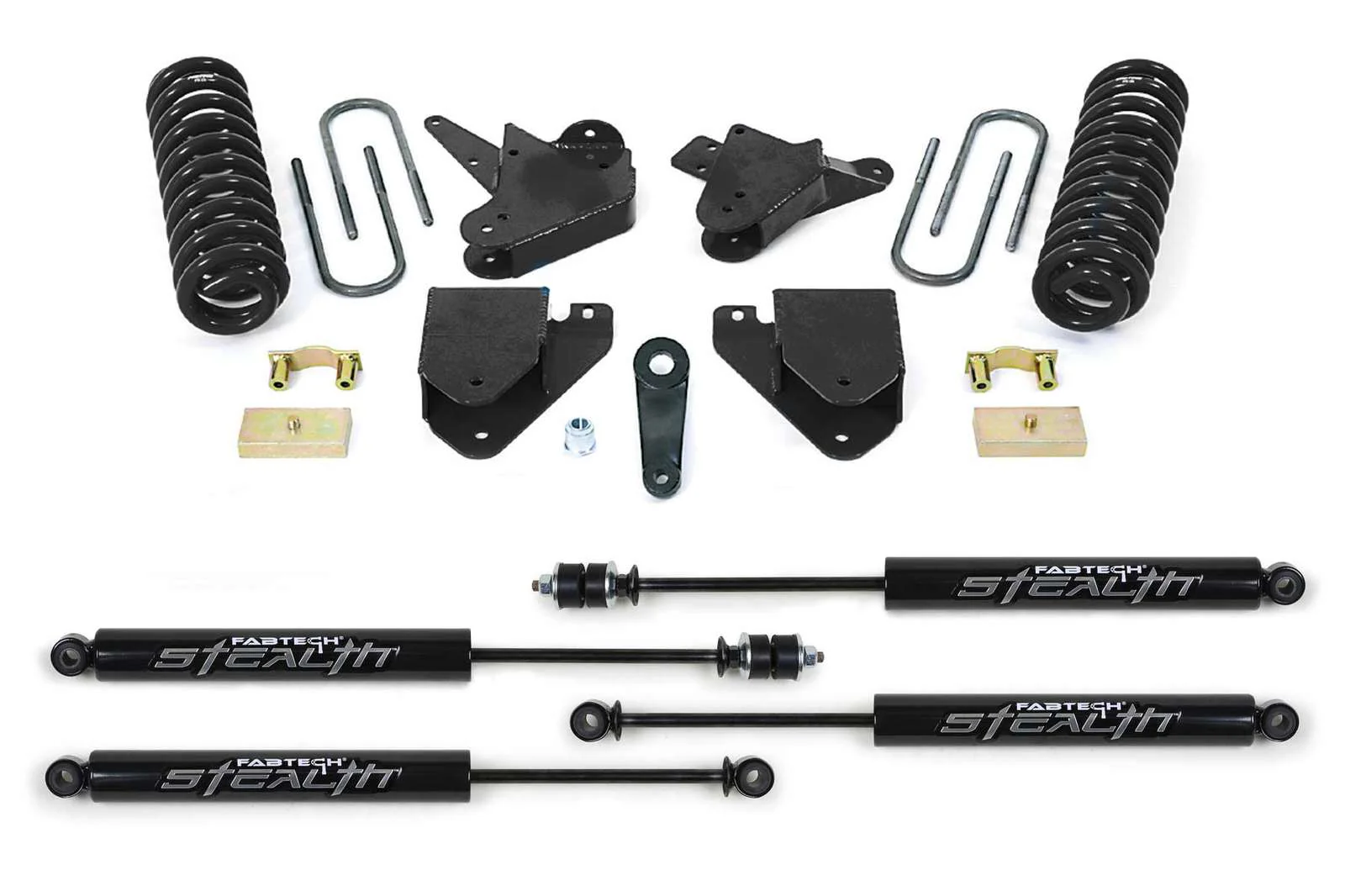 Fabtech 6" Basic System w/Stealth Shocks Kit for 1999-2016 Ford F250 Super Duty RWD w/6" lift Diesel