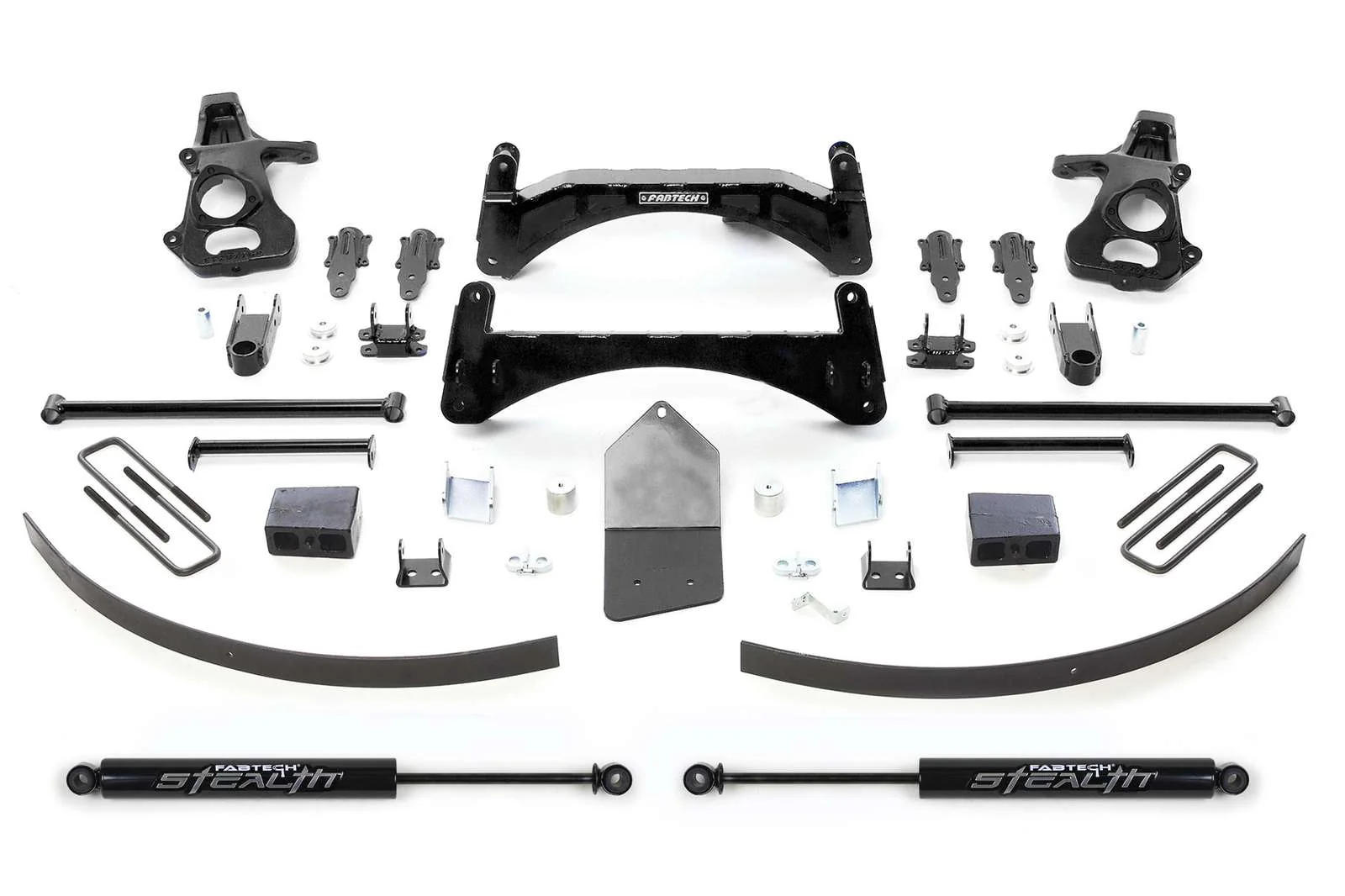 Fabtech 6" Basic System w/Stealth Shocks Kit for 2007-2013 Chevrolet Silverado 1500 RWD w/6" lift