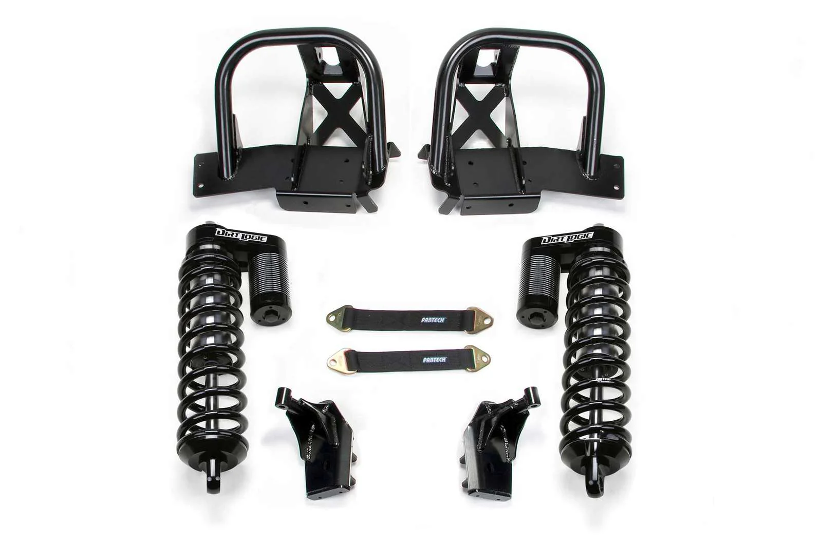 Fabtech 6" Front Dirt Logic 4.0 Coilover Conversion System Kit for 2008-2016 Ford F350 Super Duty 4WD w/6" lift