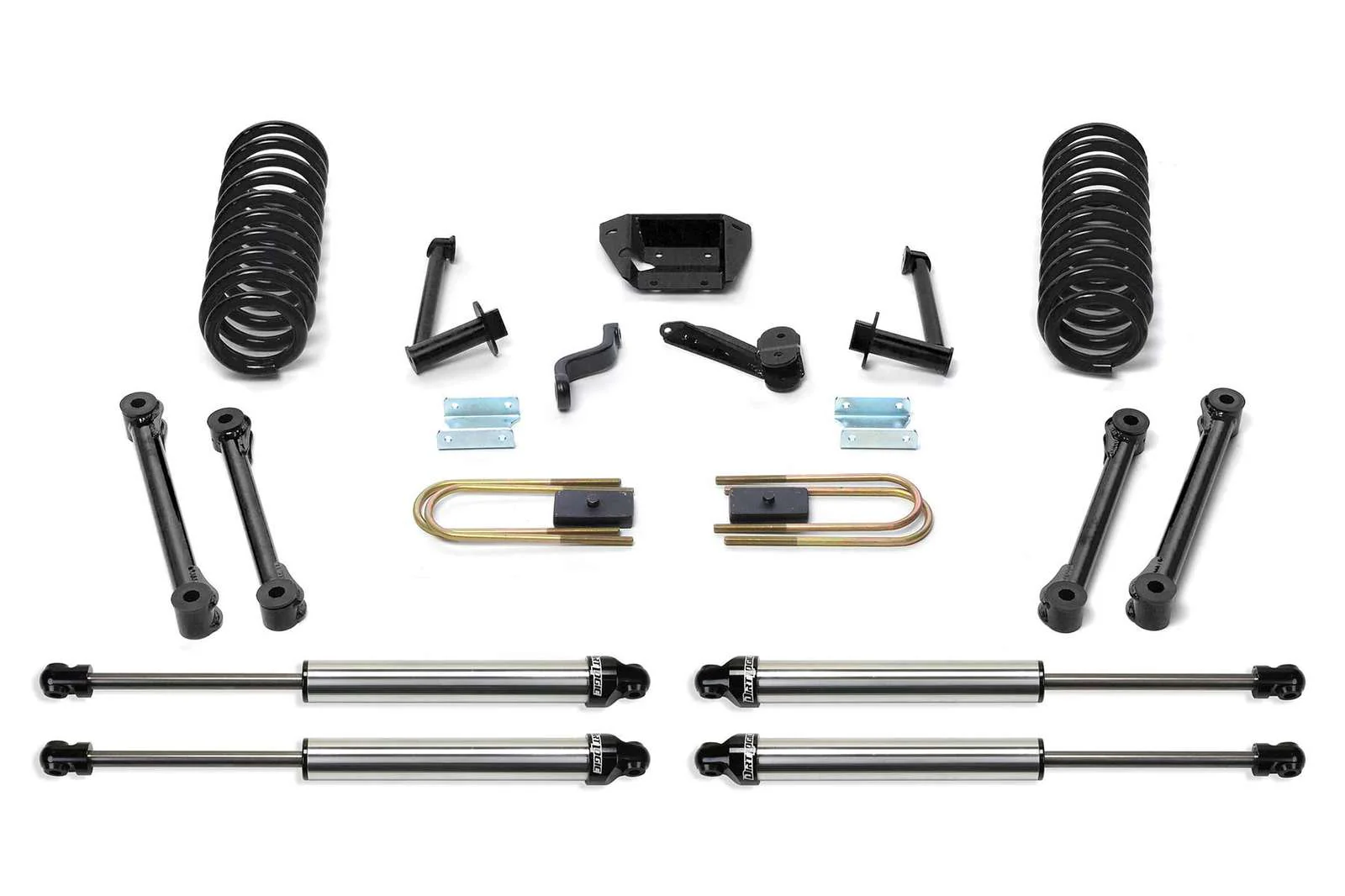 Fabtech 6" Performance System w/Dirt Logic Shocks Kit for 2003-2010 Dodge Ram 2500 4WD w/6" lift