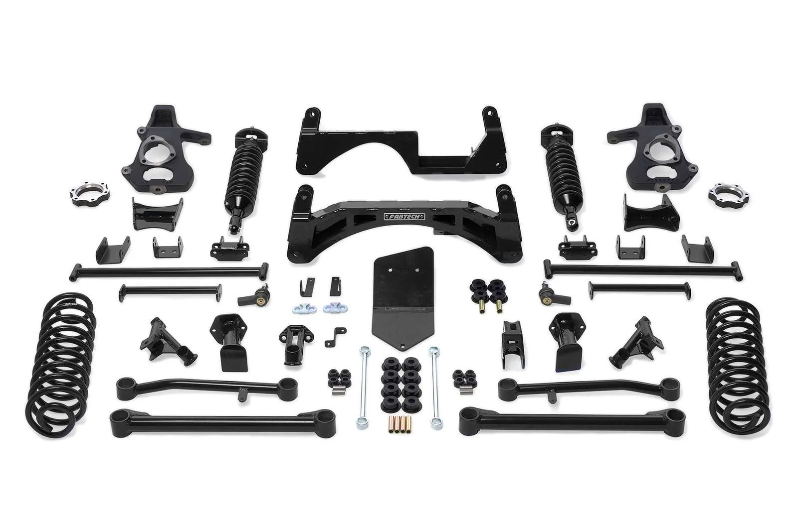 Fabtech 6" Performance System w/Front Dirt Logic 2.5 Coilovers & Rear 2.25 Shocks Kit for 2007-2014 Chevrolet Tahoe 4WD w/6" lift