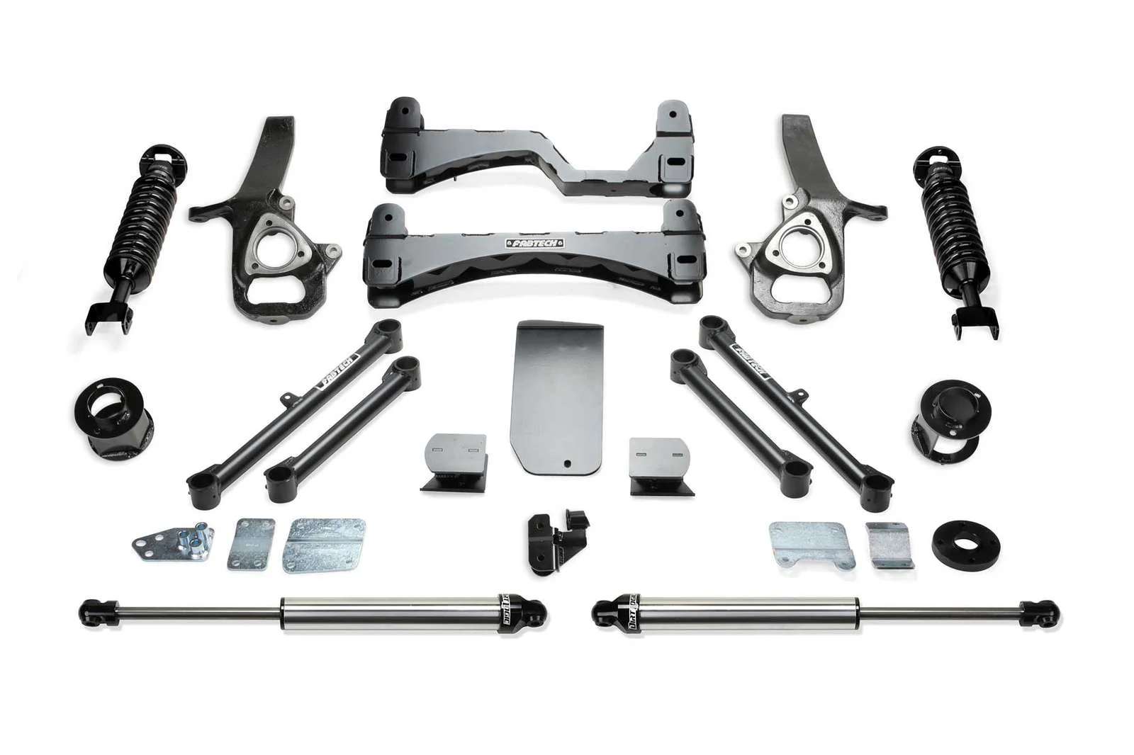 Fabtech 6" Performance System w/Front Dirt Logic 2.5 Coilovers & Rear 2.25 Shocks Kit for 2019-2024 Ram 1500 4WD w/6" lift