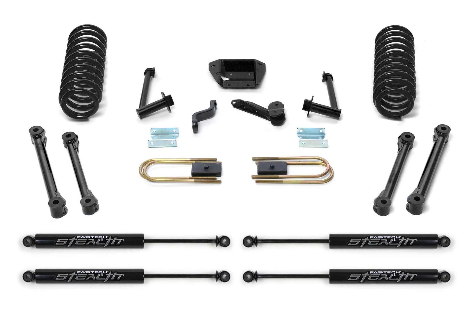 Fabtech 6" Performance System w/Stealth Shocks Kit for 2003-2010 Dodge Ram 3500 4WD w/6" lift