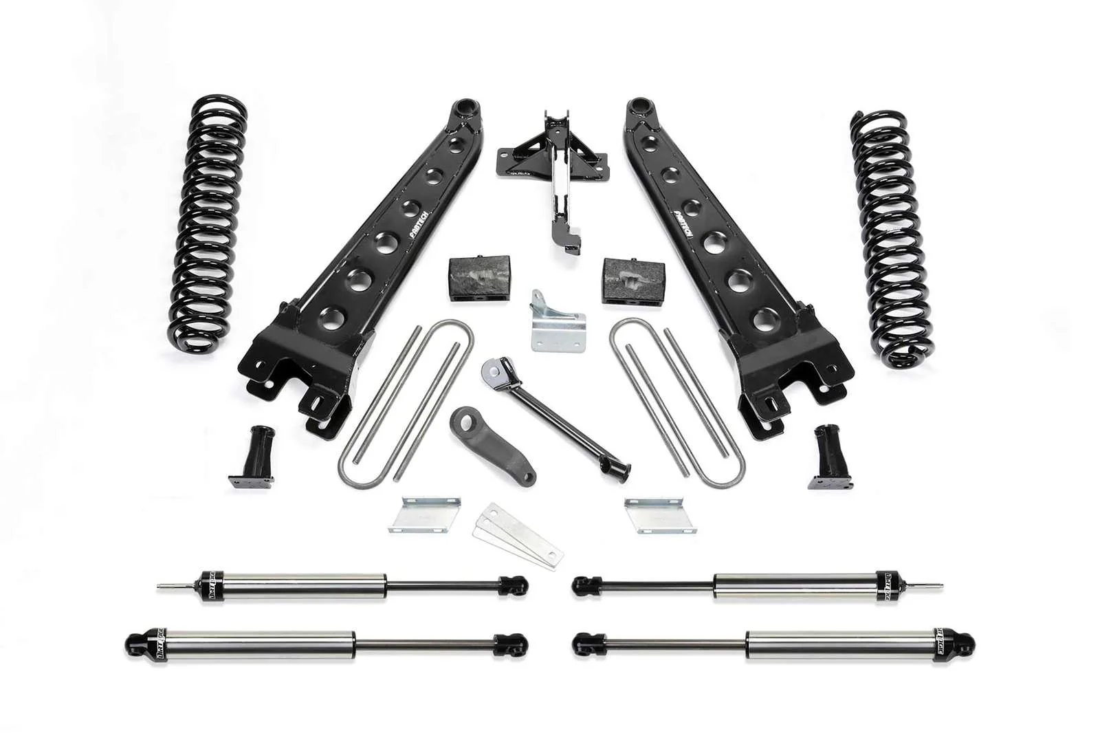 Fabtech 6" Radius Arm System w/Dirt Logic Shocks Kit for 2008-2016 Ford F350 Super Duty 4WD w/6" lift 8-Lug
