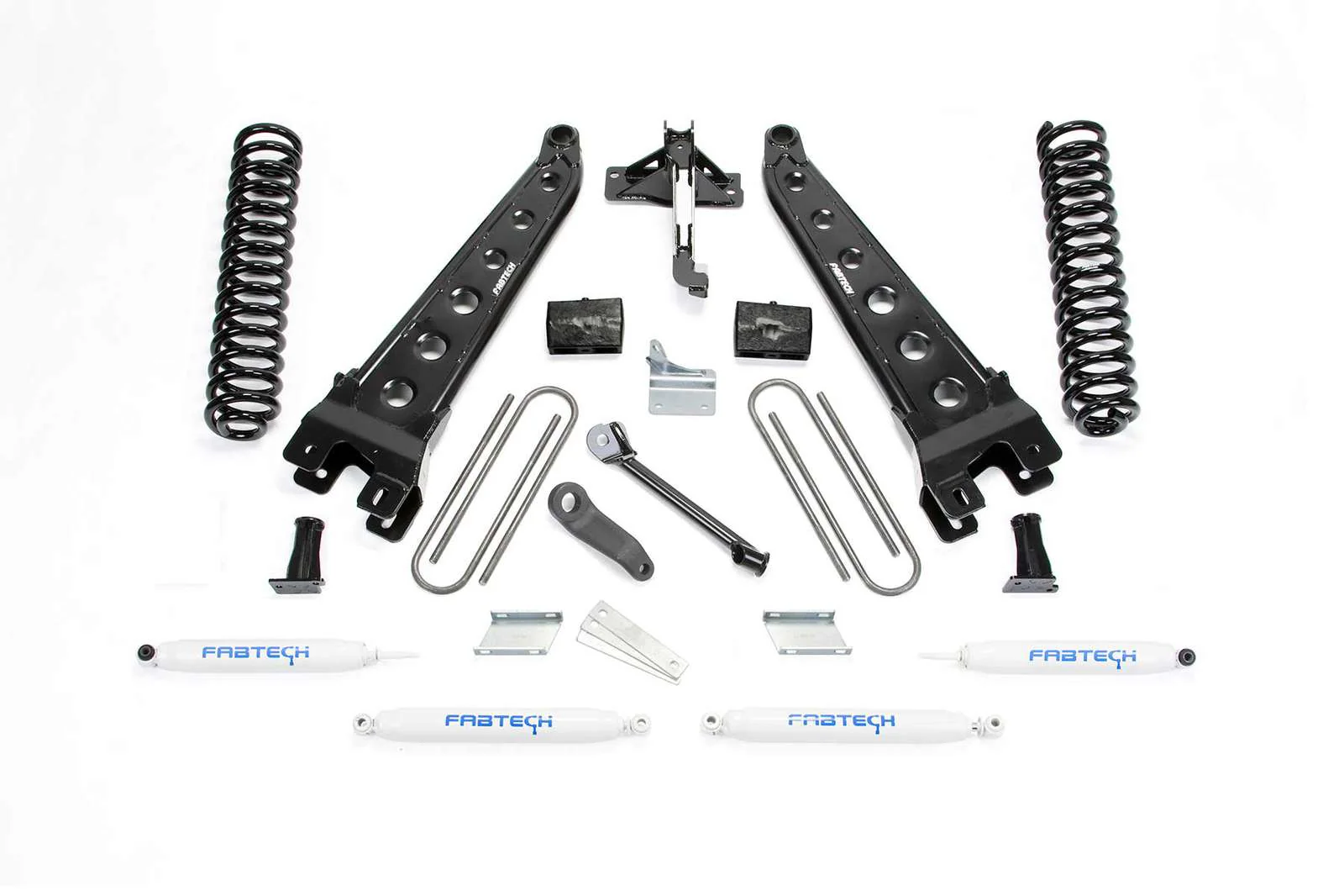 Fabtech 6" Radius Arm System w/Performance Shocks Kit for 2008-2016 Ford F250 Super Duty 4WD w/6" lift 8-Lug