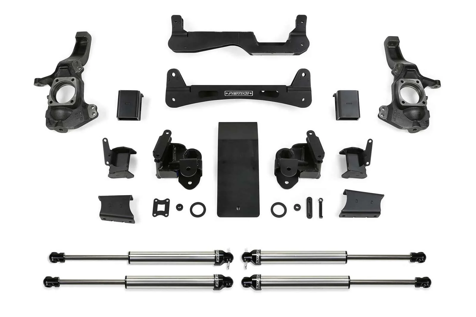 Fabtech 6" RTS Lift Kit w/Dirt Logic 2.25 Shocks for 2020-2024 GMC Sierra 3500 HD 4WD w/6" lift