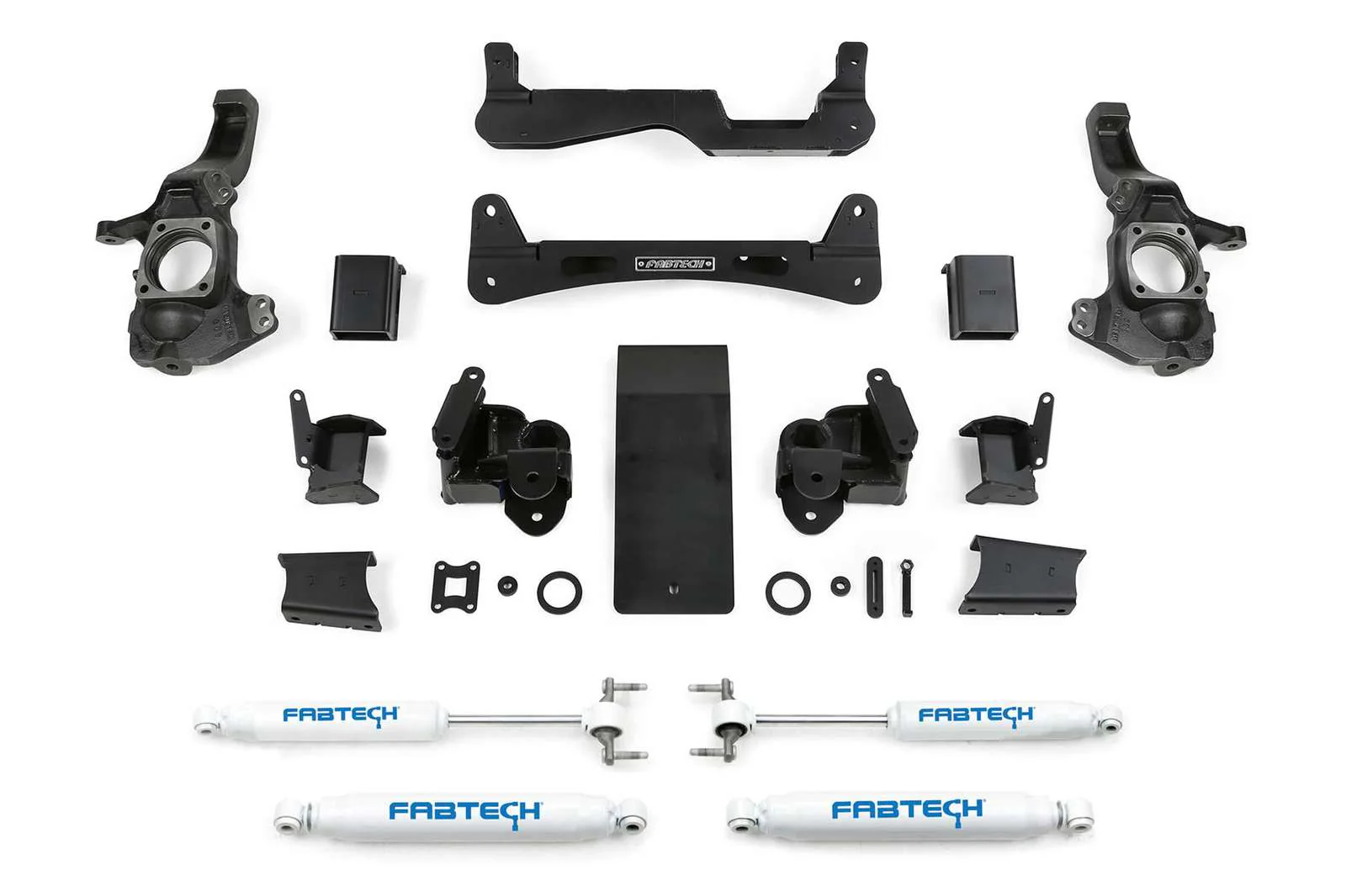 Fabtech 6" RTS Lift Kit w/Performance Shocks for 2020-2024 GMC Sierra 3500 HD 4WD w/6" lift