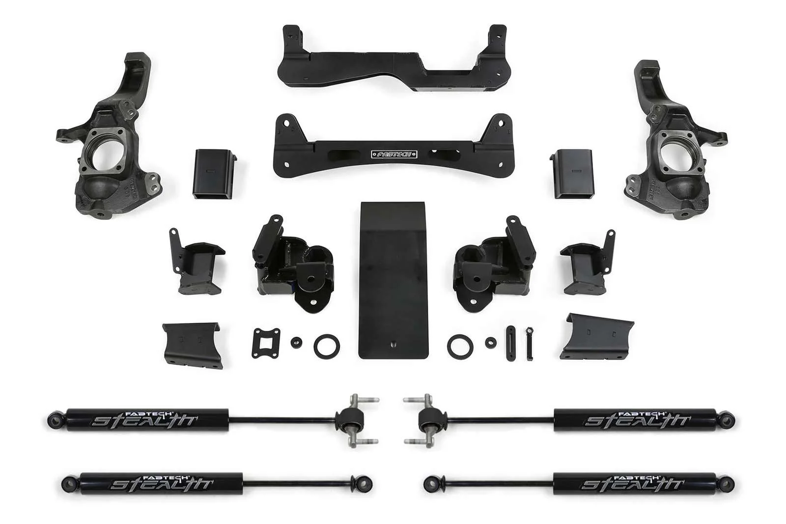 Fabtech 6" RTS Lift Kit w/Stealth Shocks for 2020-2024 GMC Sierra 2500 HD 4WD w/6" lift