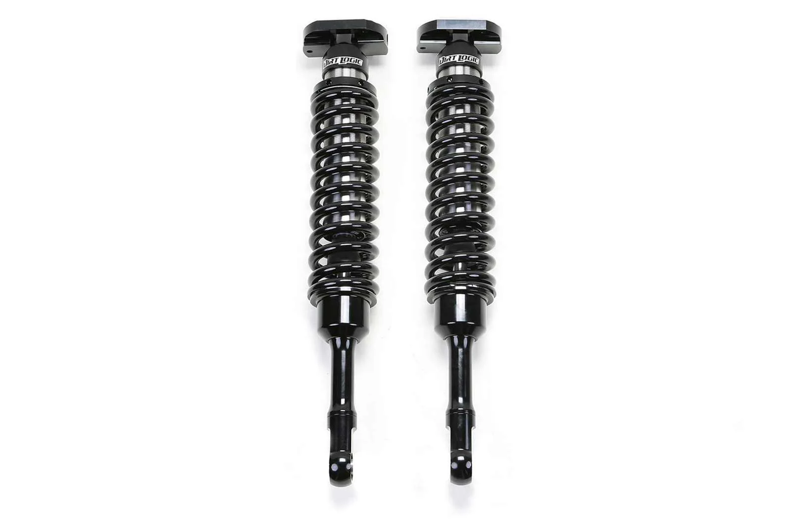 Fabtech Dirt Logic 2.5 Coilovers Front Pair for 2015-2023 Toyota Tacoma 4WD RWD w/3" lift