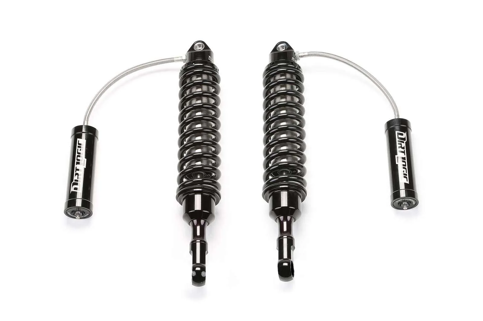 Fabtech Dirt Logic 2.5 Reservoir Coilovers Front Pair for 2015-2023 Toyota Tacoma 4WD RWD w/3" lift