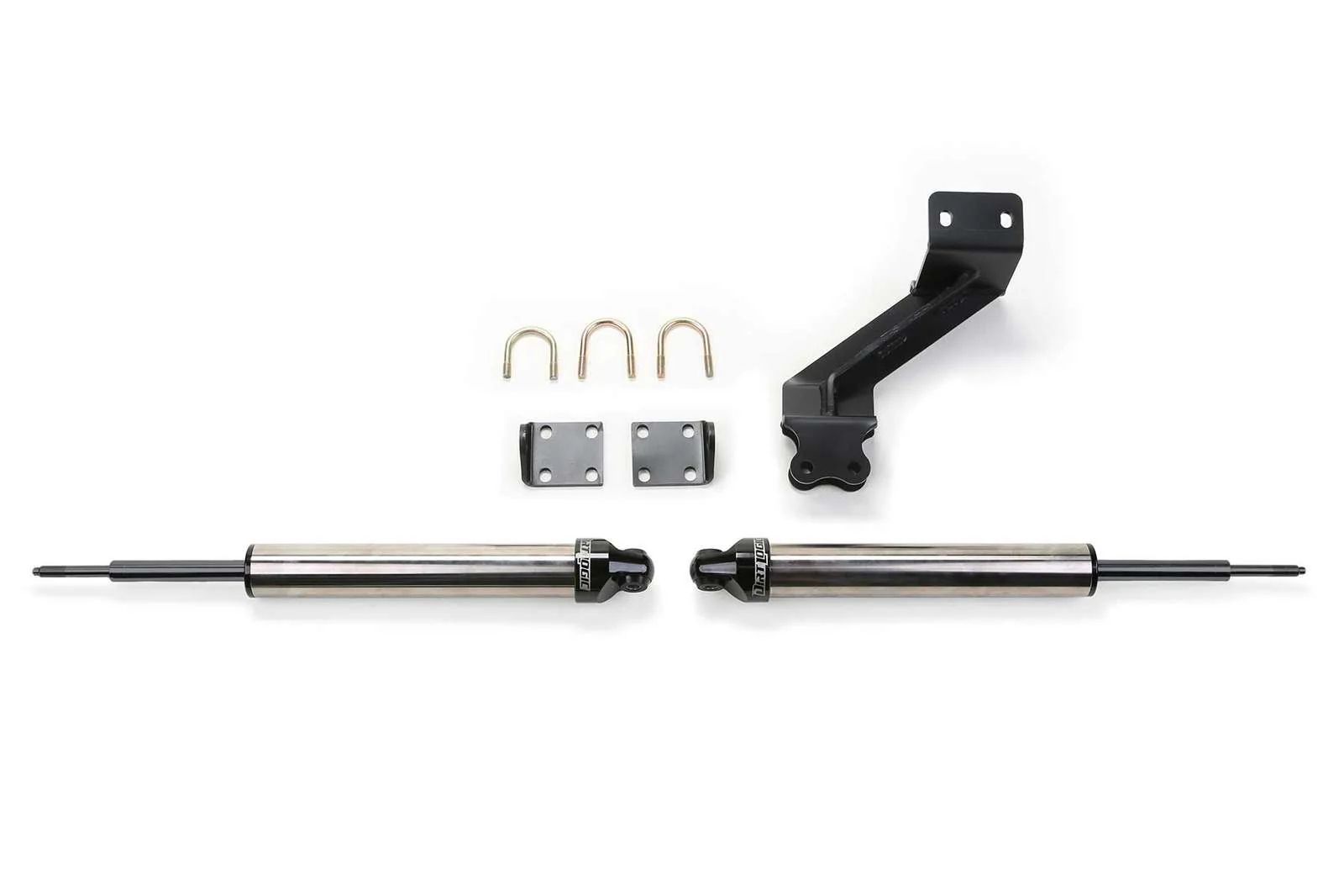 Fabtech Dual Steering Stabilizer System w/Dirt Logic 2.25 Shocks Kit for 2010-2018 Ram 3500 4WD
