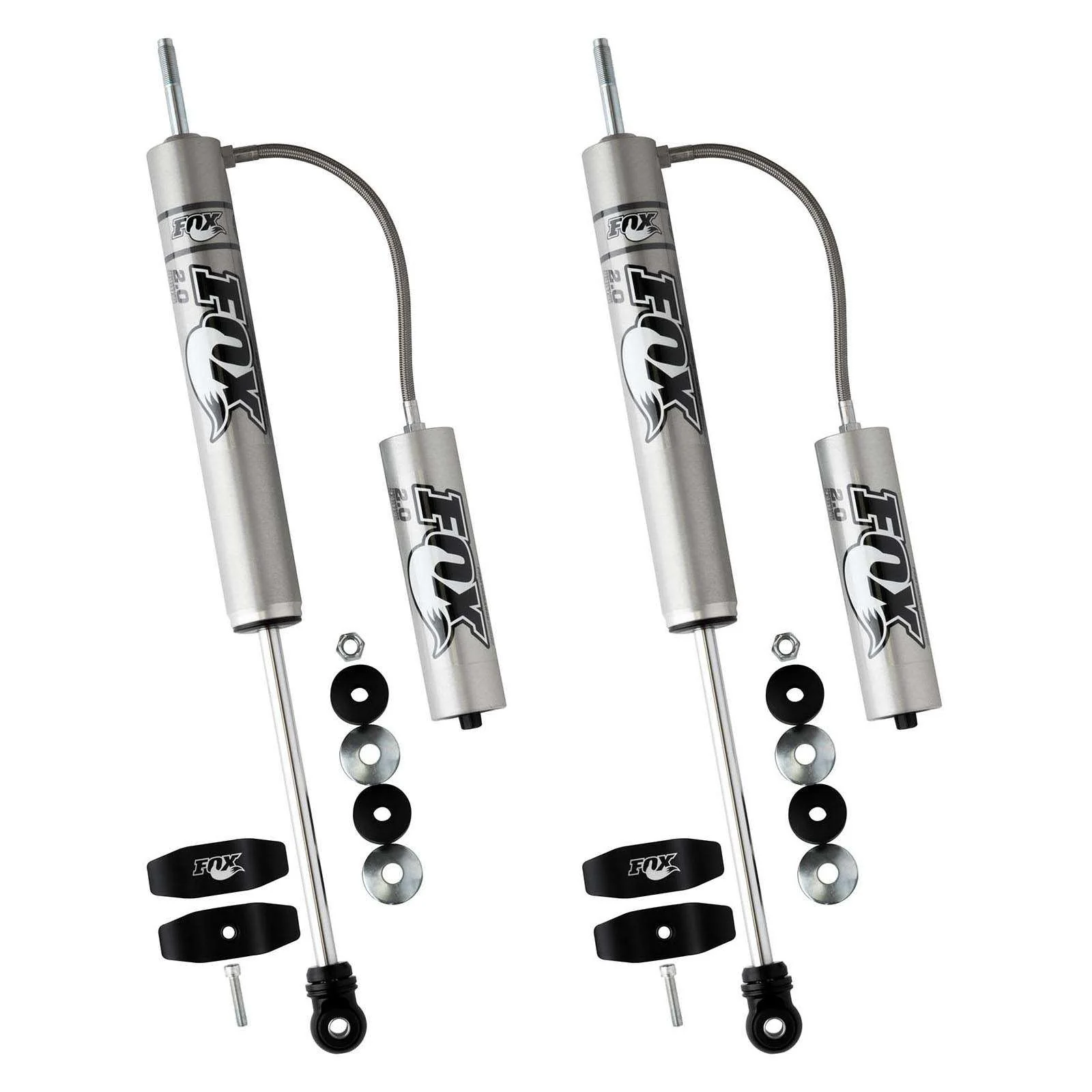 Fox 2.0 Performance Series Shocks w/ Reservoir Front Pair for 2017-2024 Ford F250 Super Duty 4WD