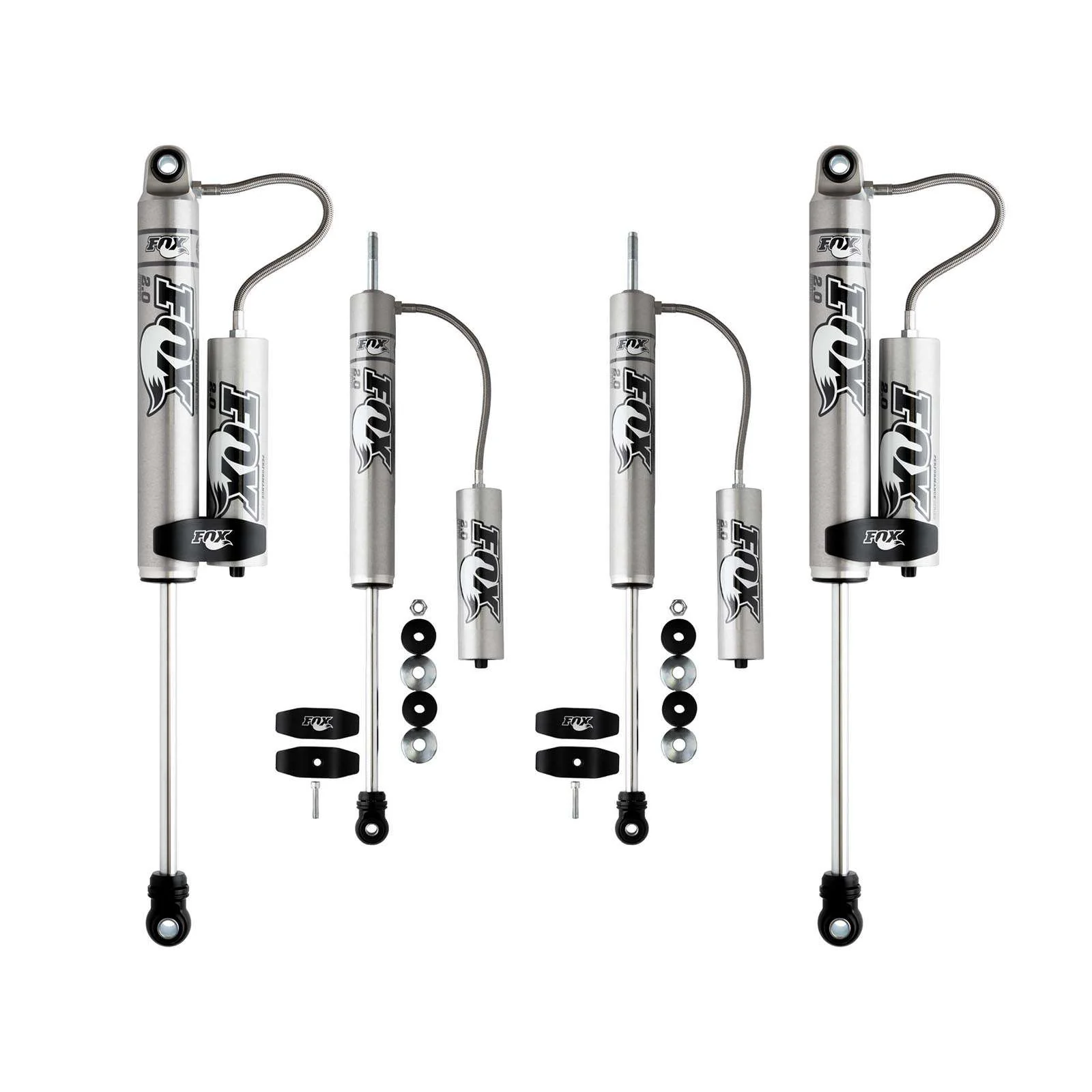 Fox 2.0 Performance Series Shocks w/ Reservoir Set for 1994-2012 Ram 3500 4WD