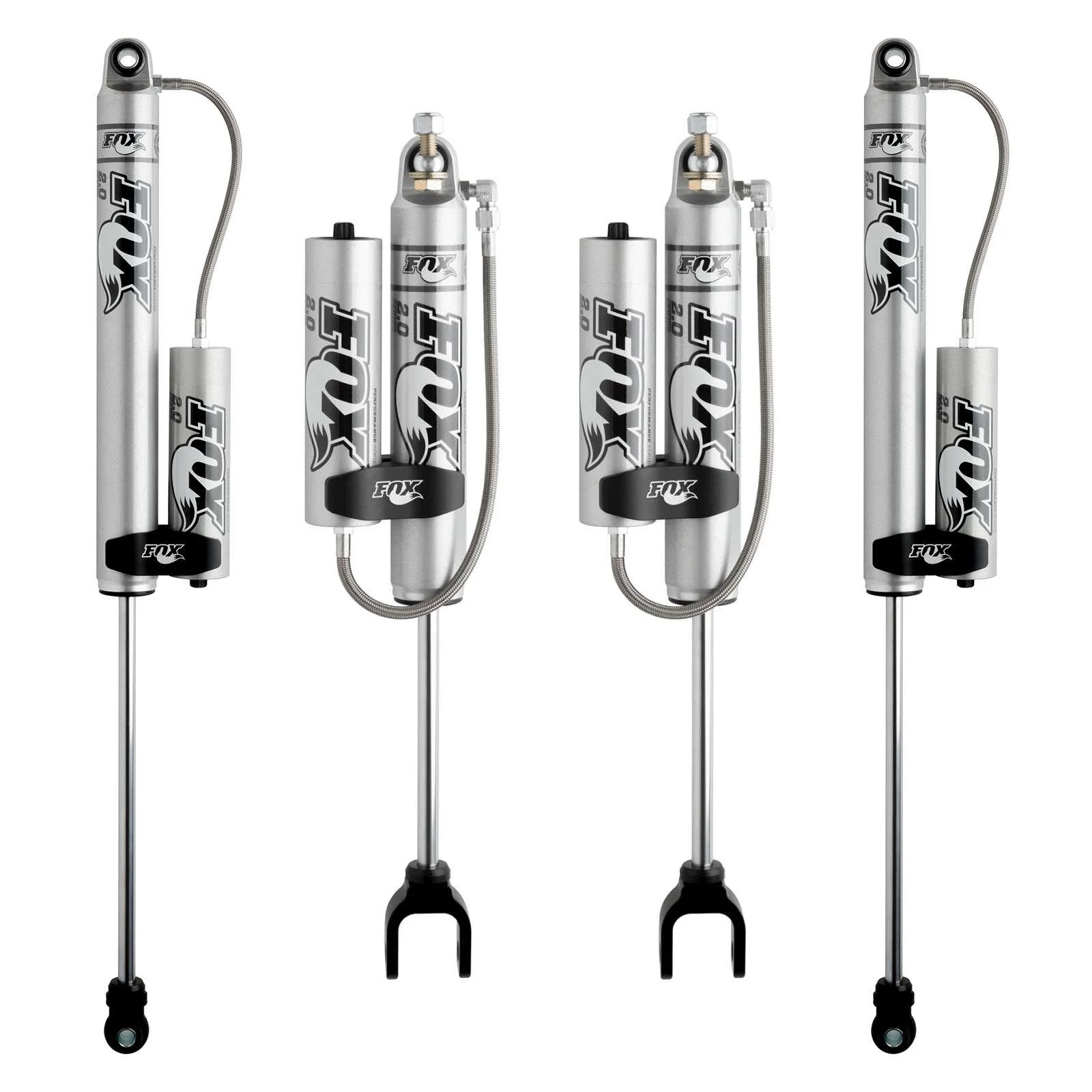 Fox 2.0 Performance Series Shocks w/ Reservoir Set for 2011-2019 Chevrolet Silverado 3500 HD 4WD RWD - Image 5