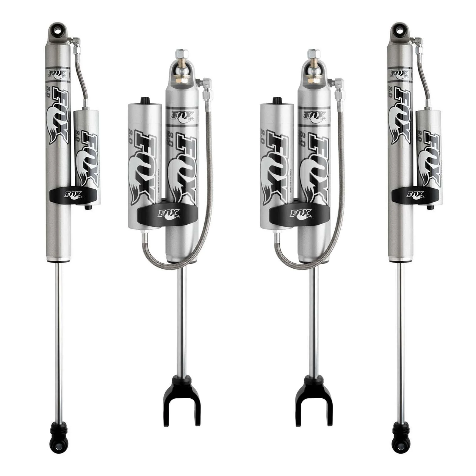 Fox 2.0 Performance Series Shocks w/ Reservoir Set for 2011-2021 Chevrolet Silverado 2500 HD 4WD RWD - Image 2