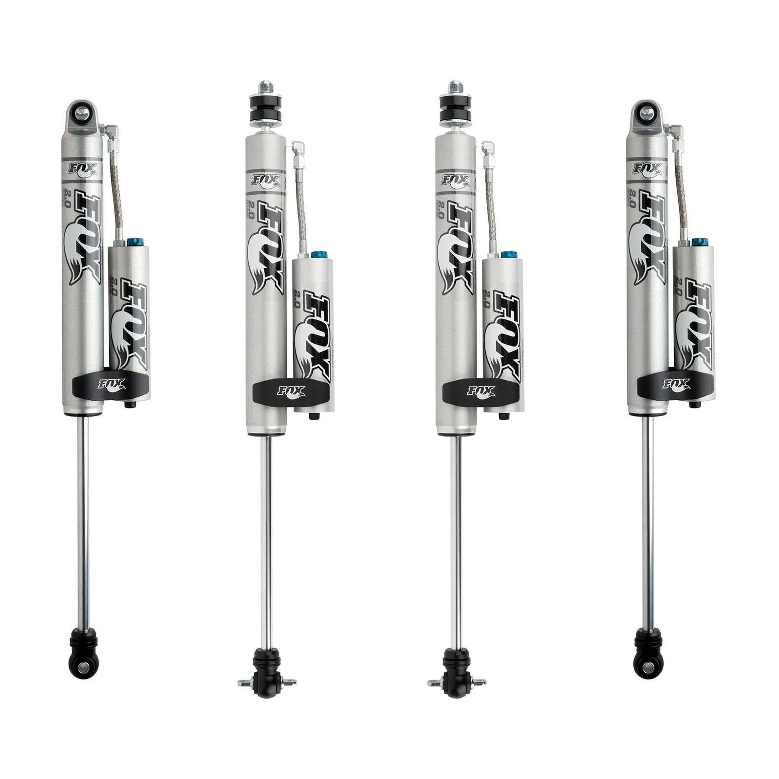 Fox 2.0 Performance Series w/ CD Reservoir Shocks Set for 1996-2006 Jeep Wrangler 4WD w/3-4.5" lift 4-6" Rear