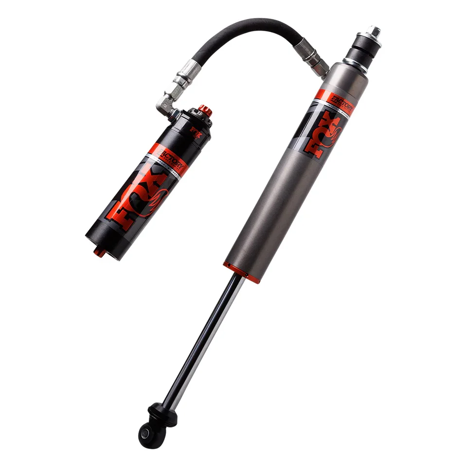 Fox 2.5 Factory Race Series Internal Bypass w/ Remote Reservoir DSC Shocks Front Pair for 2007-2018 Jeep Wrangler JK 4WD RWD w/2.5-4" lift