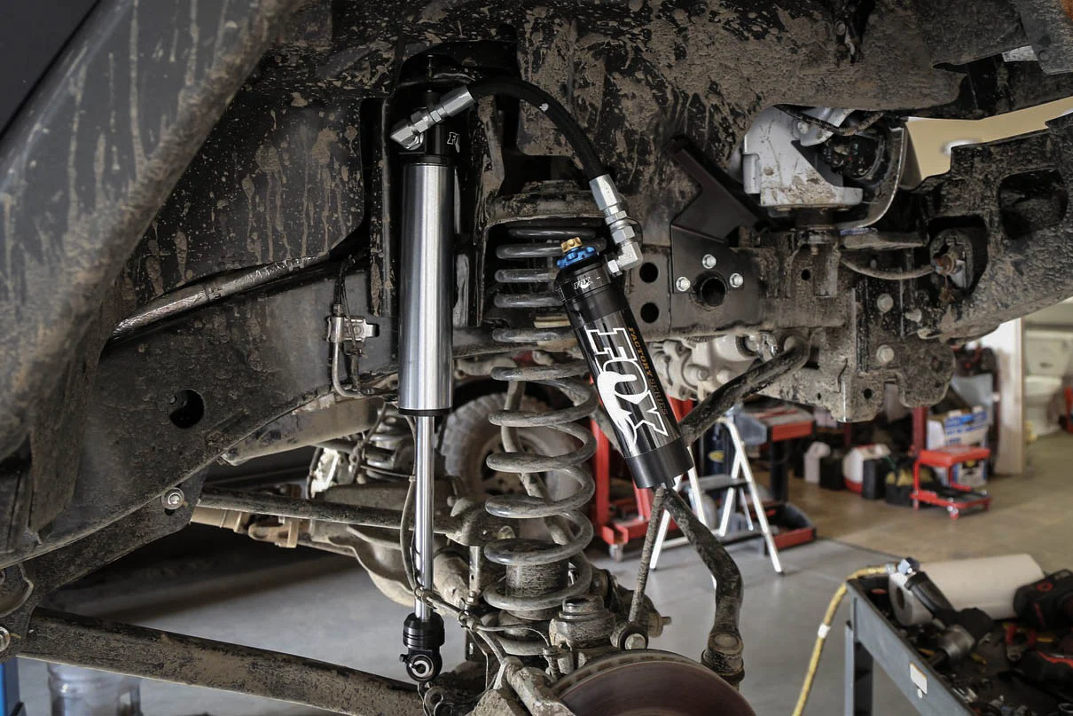 Fox 2.5 Factory Series Shocks w/ DSC Reservoir Front Pair for 2014-2023 Ram 2500 4WD - Image 2