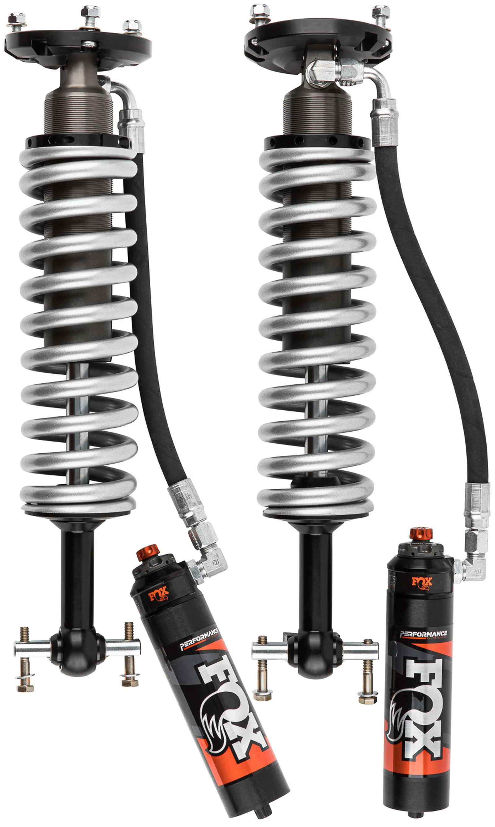 Fox 2.5 Performance Elite Adjustable Coilover w/ Reservoir Front Pair for 2019-2024 Chevrolet Silverado 1500 - Image 2
