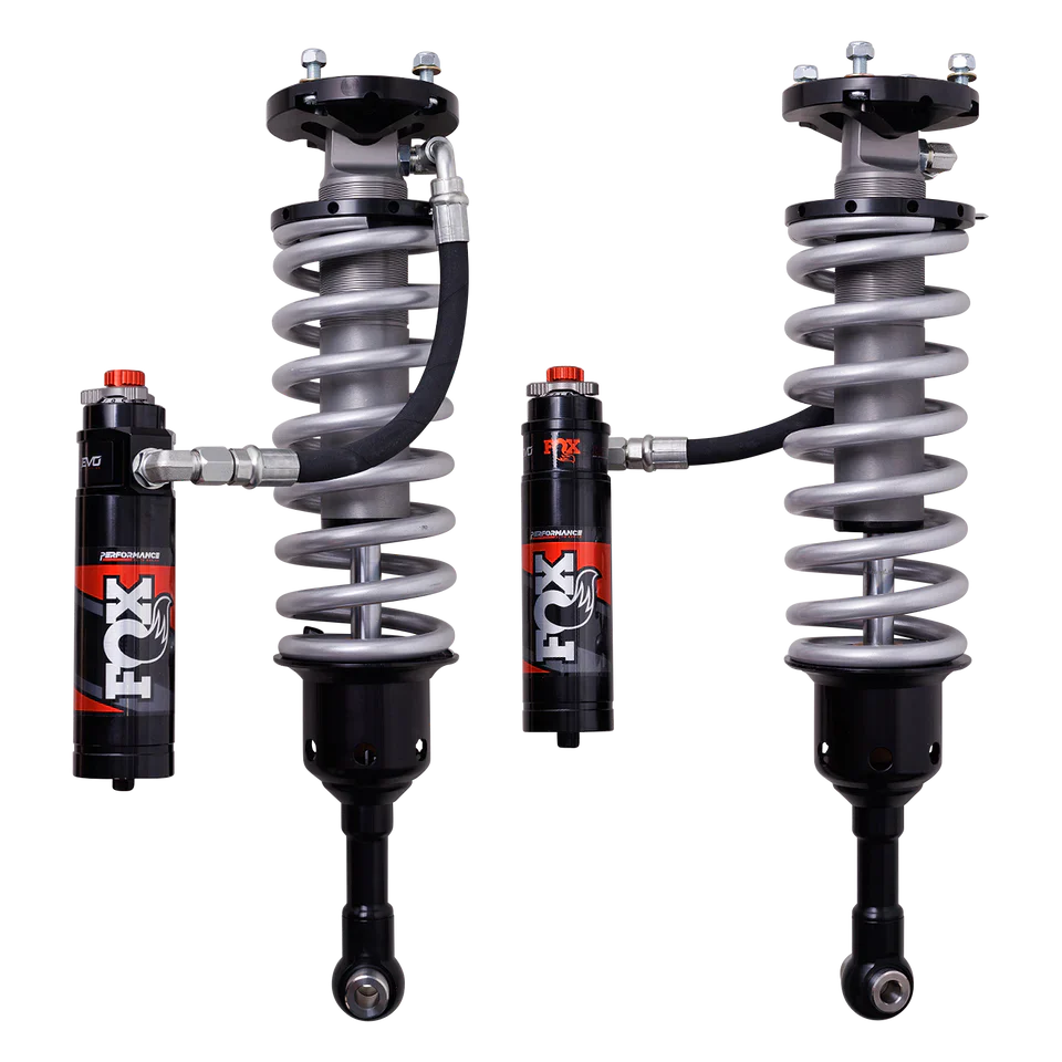 Fox 2.5 Performance Elite Adjustable Coilover w/ Reservoir Front Pair w/1-3" lift 883-06-224