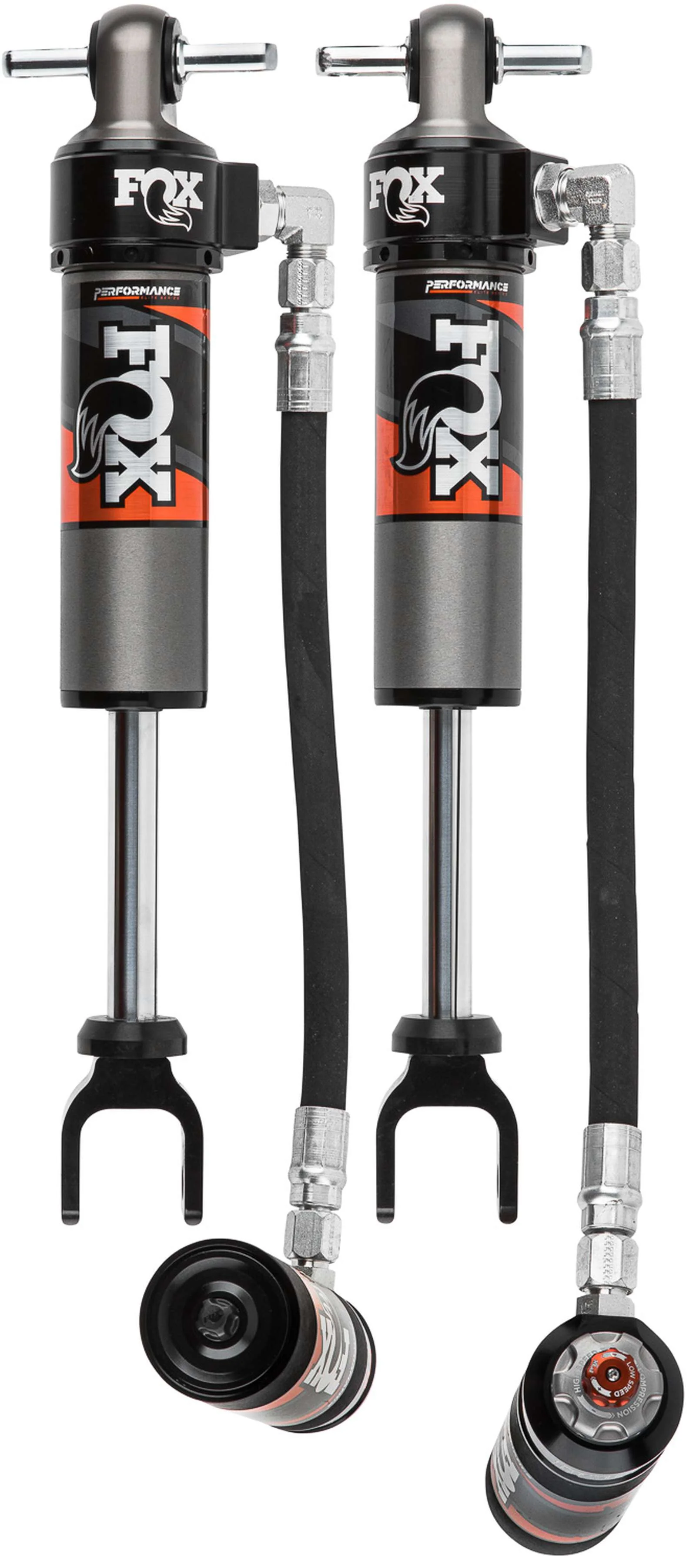 Fox 2.5 Performance Elite Adjustable w/ Reservoir Shocks Front Pair for 2020-2024 GMC Sierra 2500 HD w/1.5-2.5" lift
