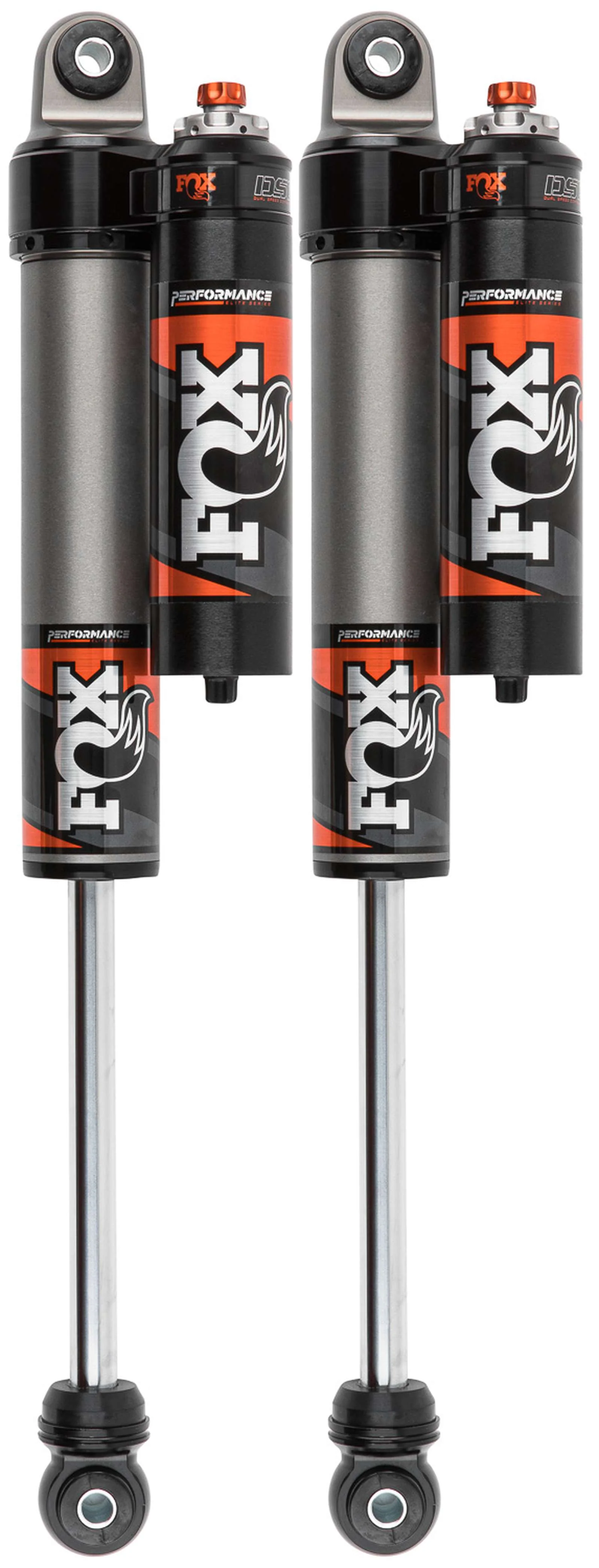 Fox 2.5 Performance Elite Adjustable w/ Reservoir Shocks Rear Pair for 2017-2024 Ford F350 Super Duty 4WD - Image 2