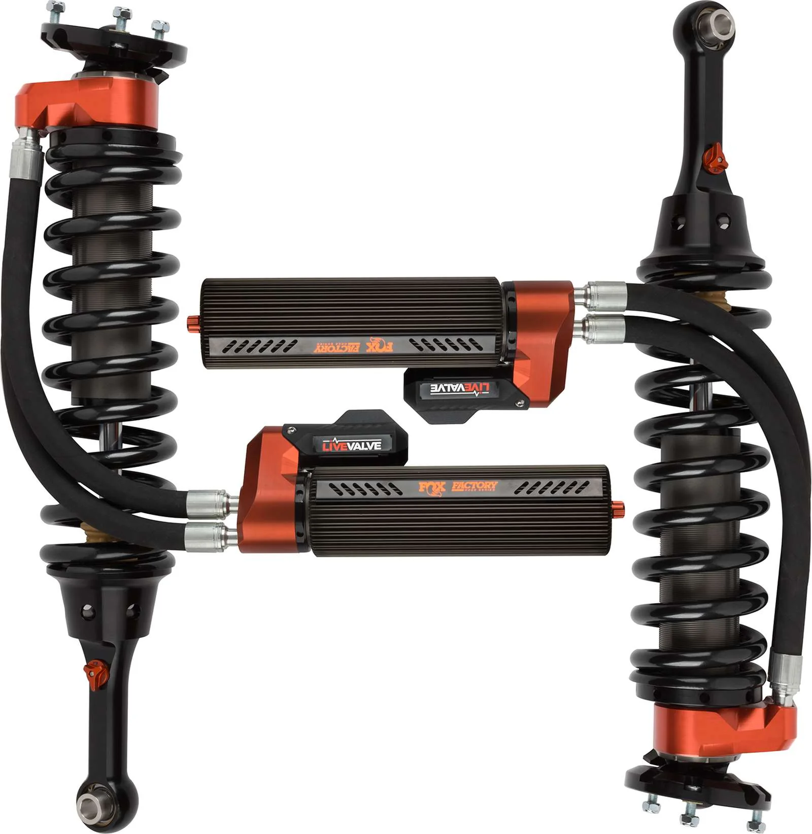 Fox 3.0 Factory Race Series Live Valve Internal Bypass Coilovers Front Pair for 2019-2020 Ford F150