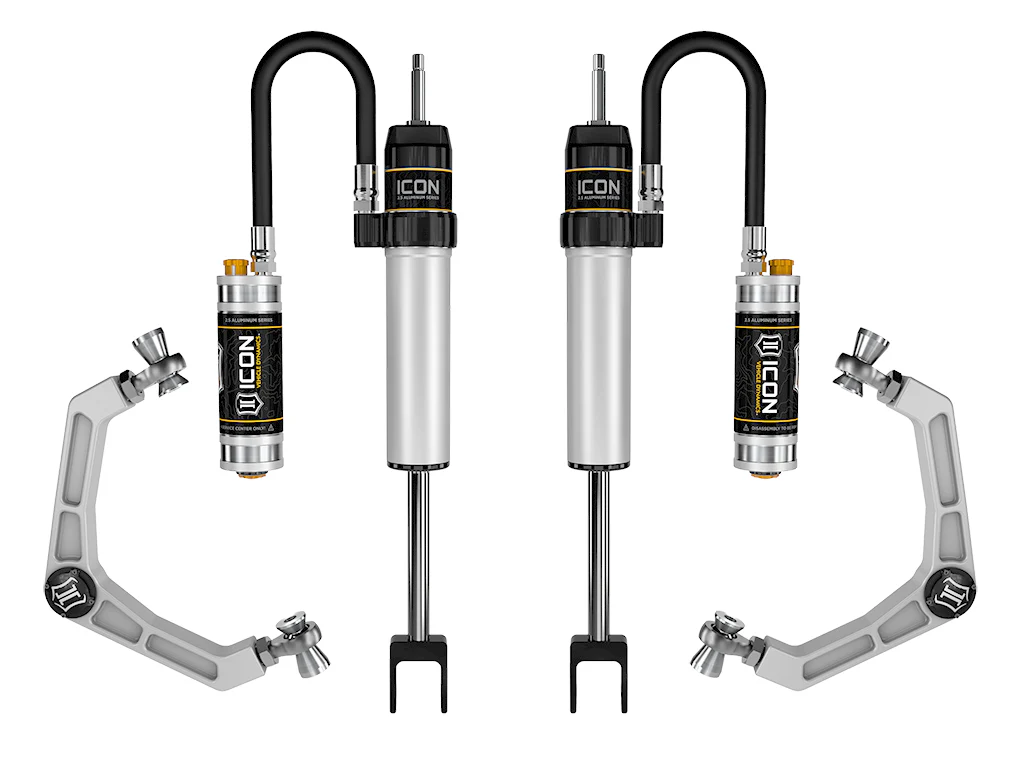 Icon 0-2" CDCV Shocks System w/ Billet UCA Kit for 2020-2024 Chevrolet Silverado 3500 HD