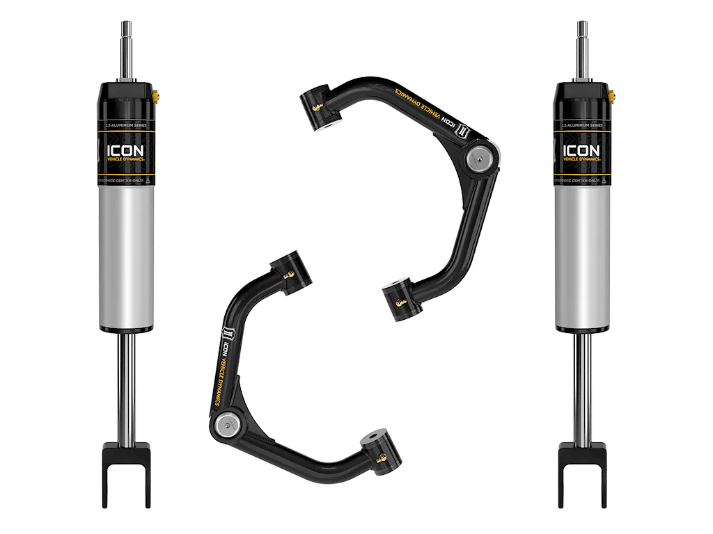 Icon 0-2" IR Shocks System w/ Tube UCA Kit for 2020-2024 GMC Sierra 3500 HD 4WD RWD
