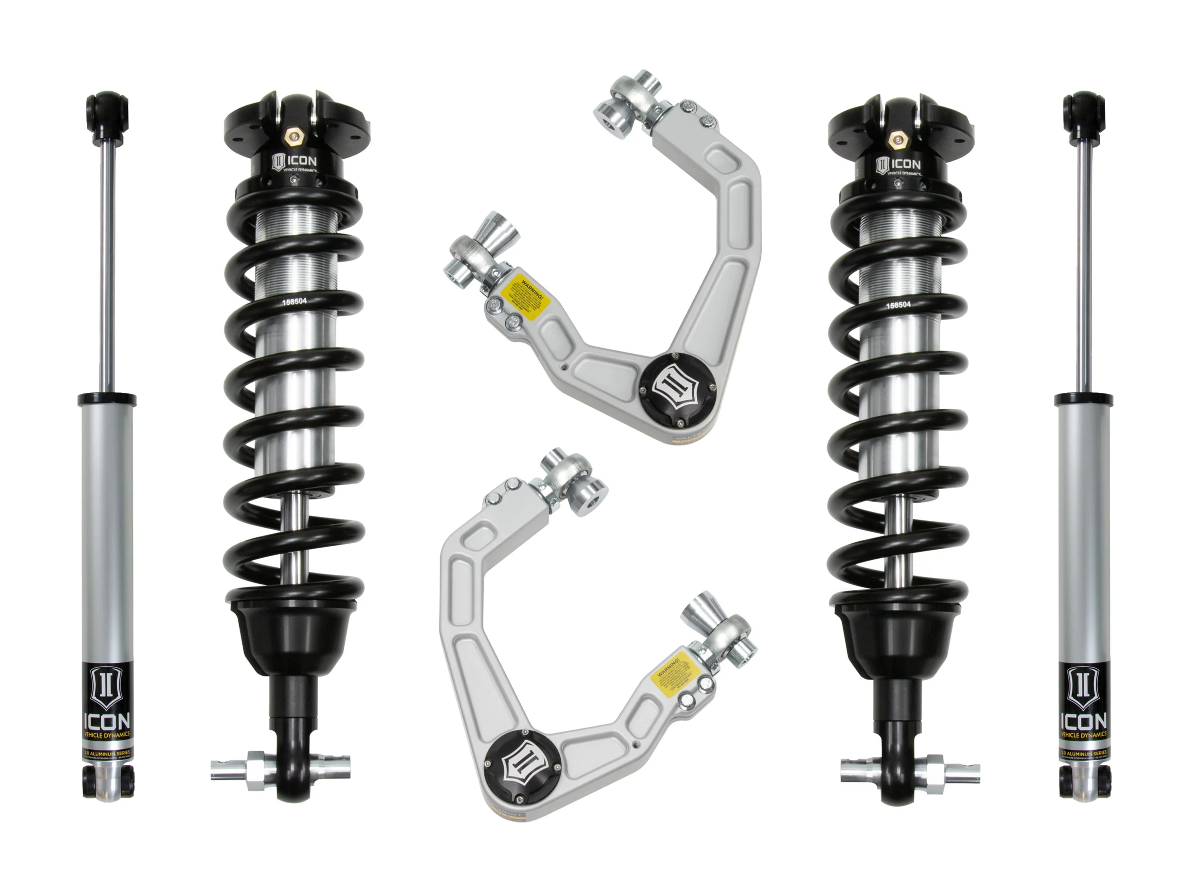 Icon 0-3.5" Stage 2 Suspension System w/Billet UCA Al Knuckle Kit for 2019-2021 Ford Ranger