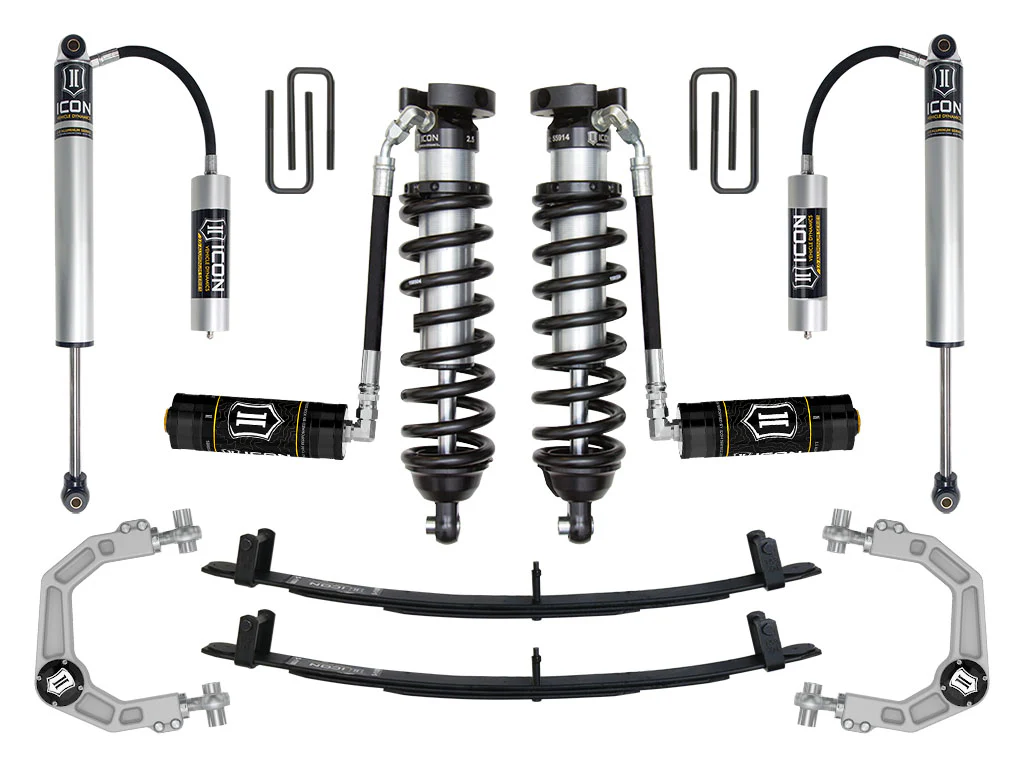 Icon 0-3" Stage 4 Suspension System w/Billet UCA Kit for 1995-2004 Toyota Tacoma 4WD