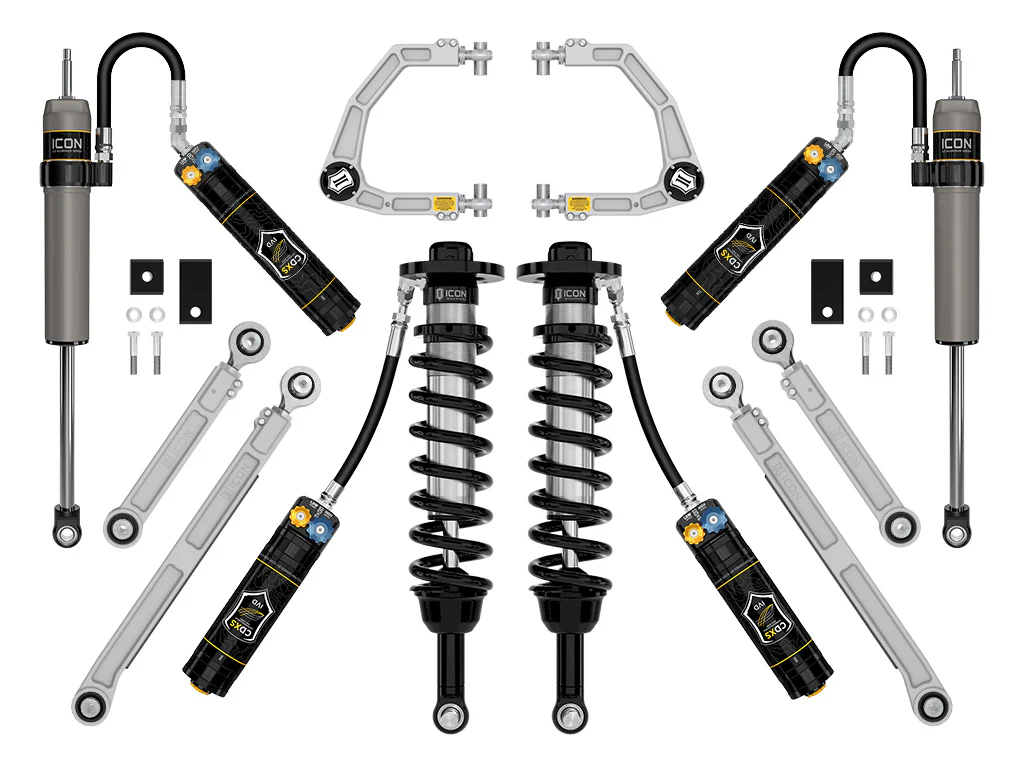 Icon 1.25-3.5" Stage 10 Suspension System w/Billet CDXS Kit for 2022-2025 Toyota Tundra 4WD Full Hybrid EV Gas