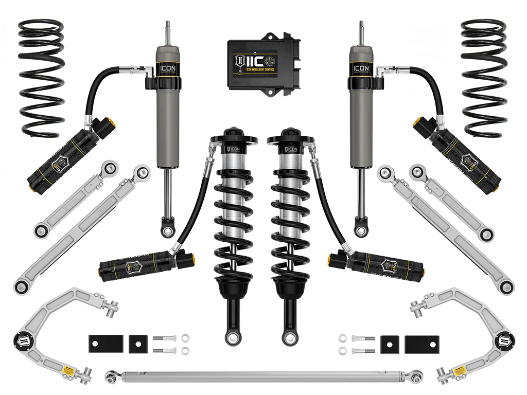Icon 1.25-3.5" Stage 14 Suspension System w/Billet TRD Pro Kit for 2022-2023 Toyota Tundra 4WD Full Hybrid EV Gas