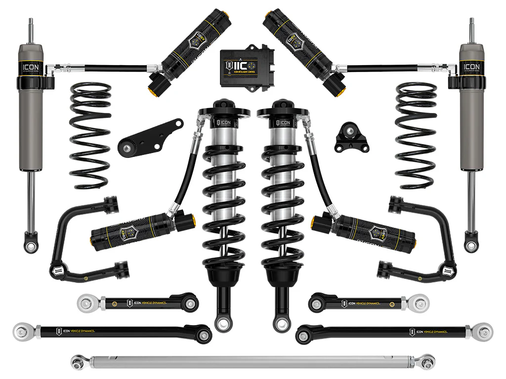 Icon 1.25-3" Stage 13 Suspension System w/Tubular Overland Coils Rear Kit for 2024-2025 Toyota Tacoma 4WD